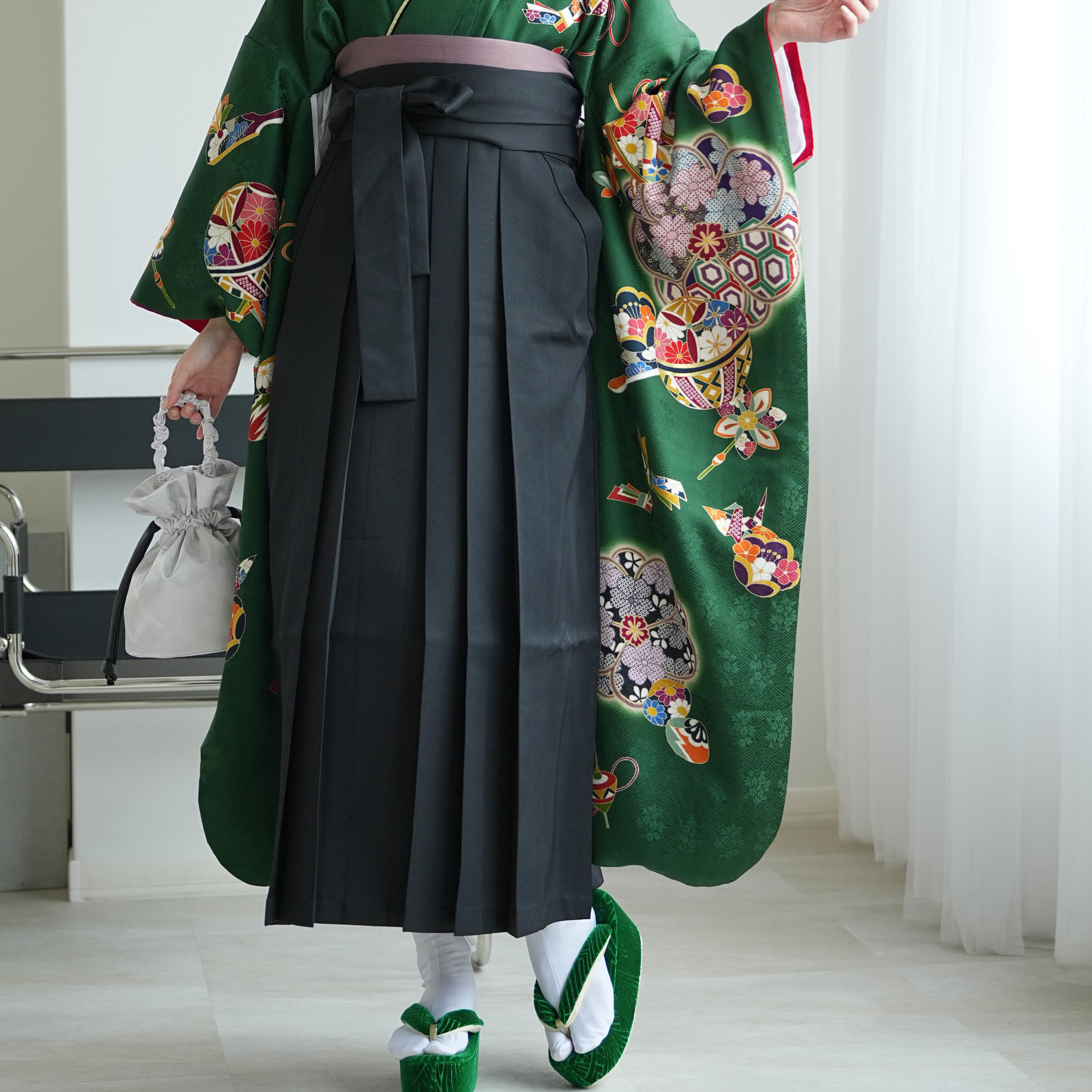 振袖+袴 18点セット（ kimono hakama ）