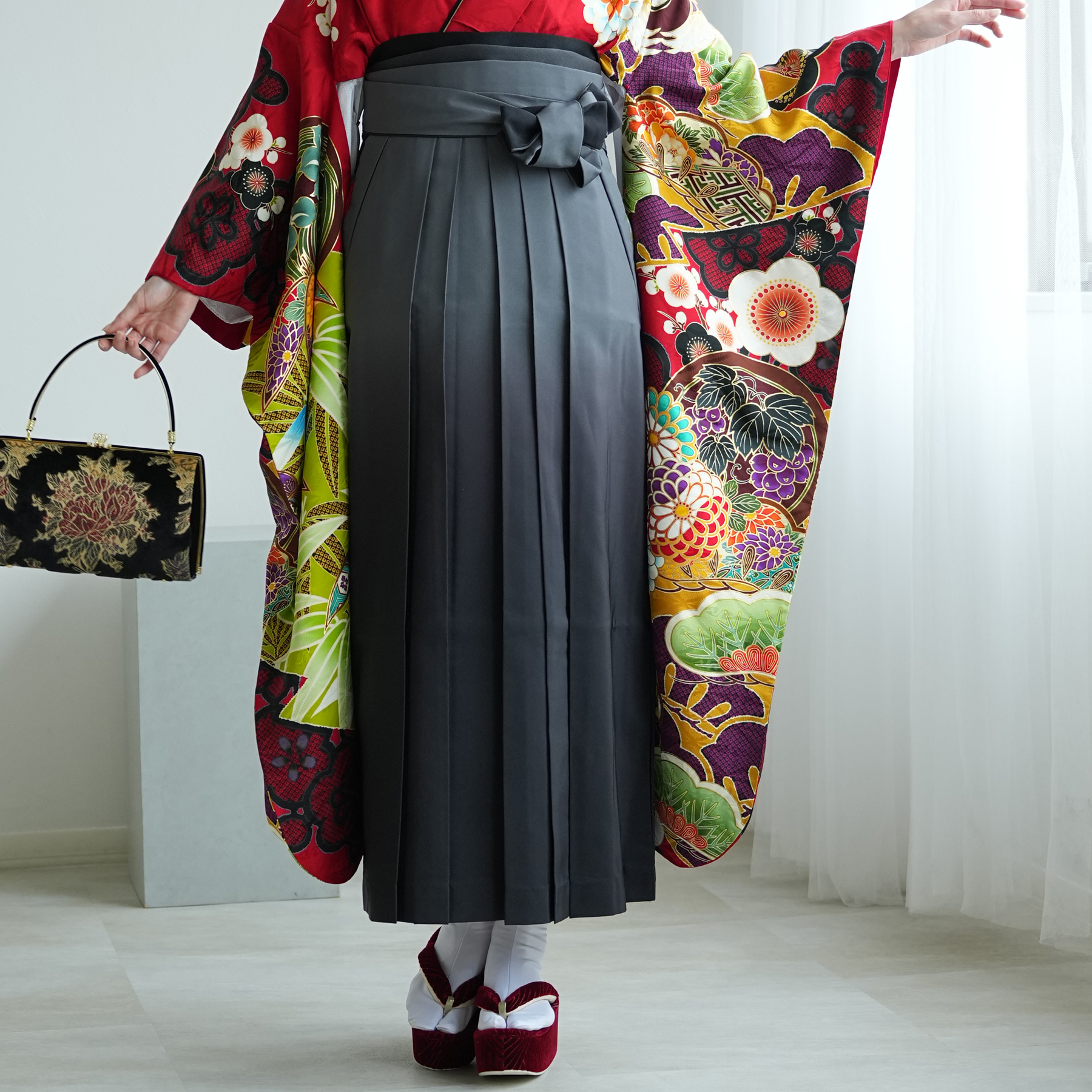 振袖+袴 18点セット（ kimono hakama ）