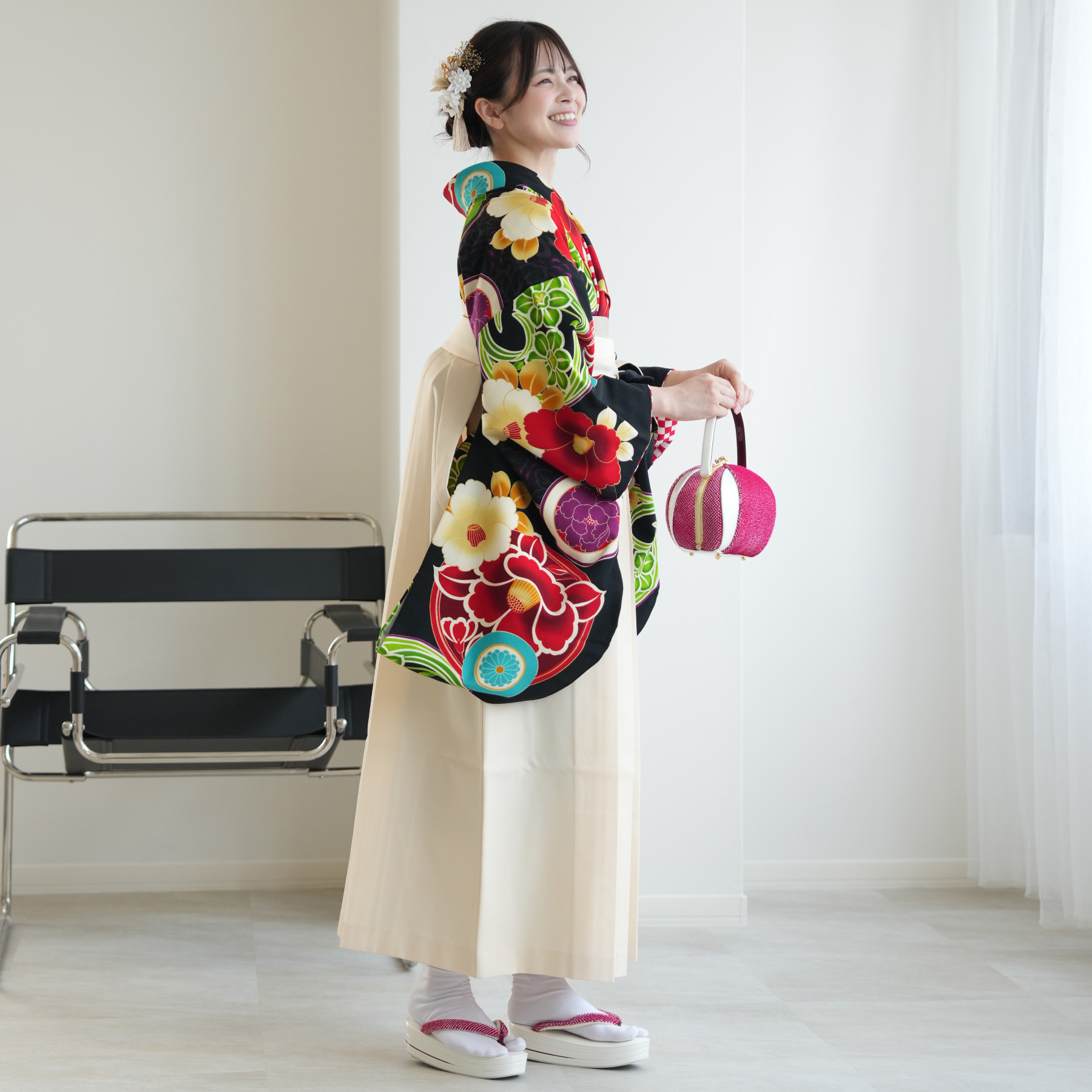 ゆる袴　椿＆すずらん柄　2枚セット ゆる袴 椿＆すずらん柄 2枚セット