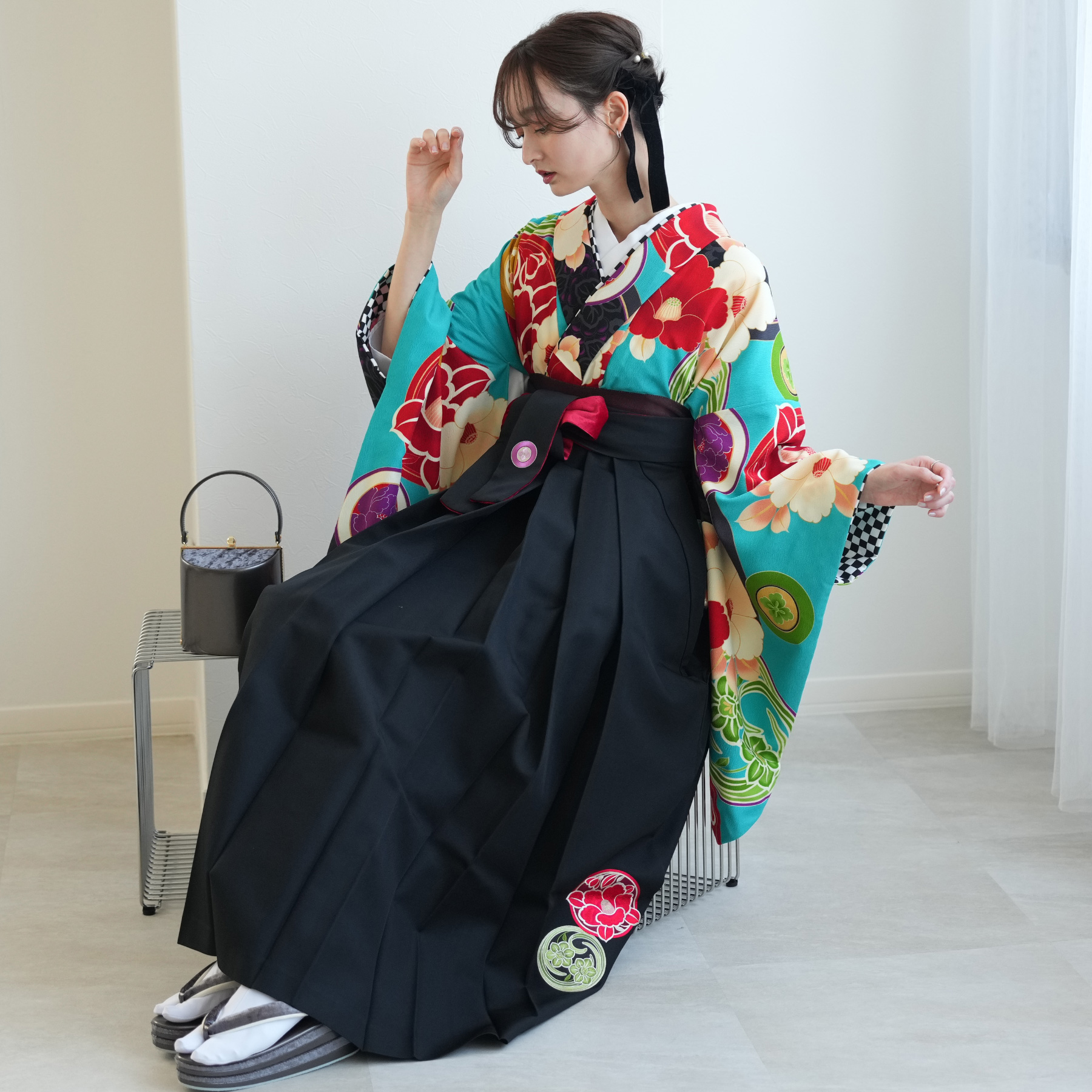 2尺袖着物 袴 17点セット（サブ6画像）
