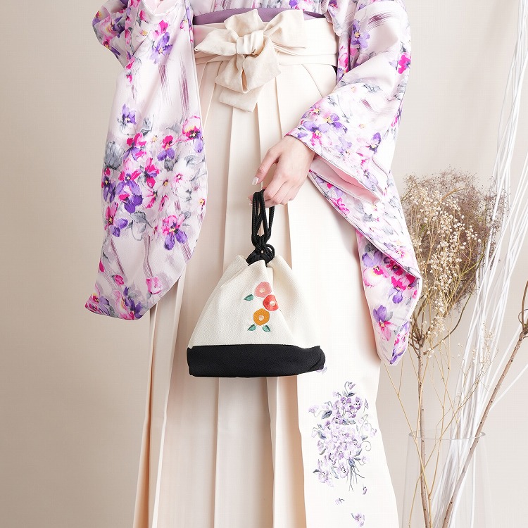 2尺袖 ブランド ポリエステル着物 JILLSTUART 袴用 新品未使用品 袴 レンタル 卒業式 2尺袖着物 17点セット JILL STUART ジル