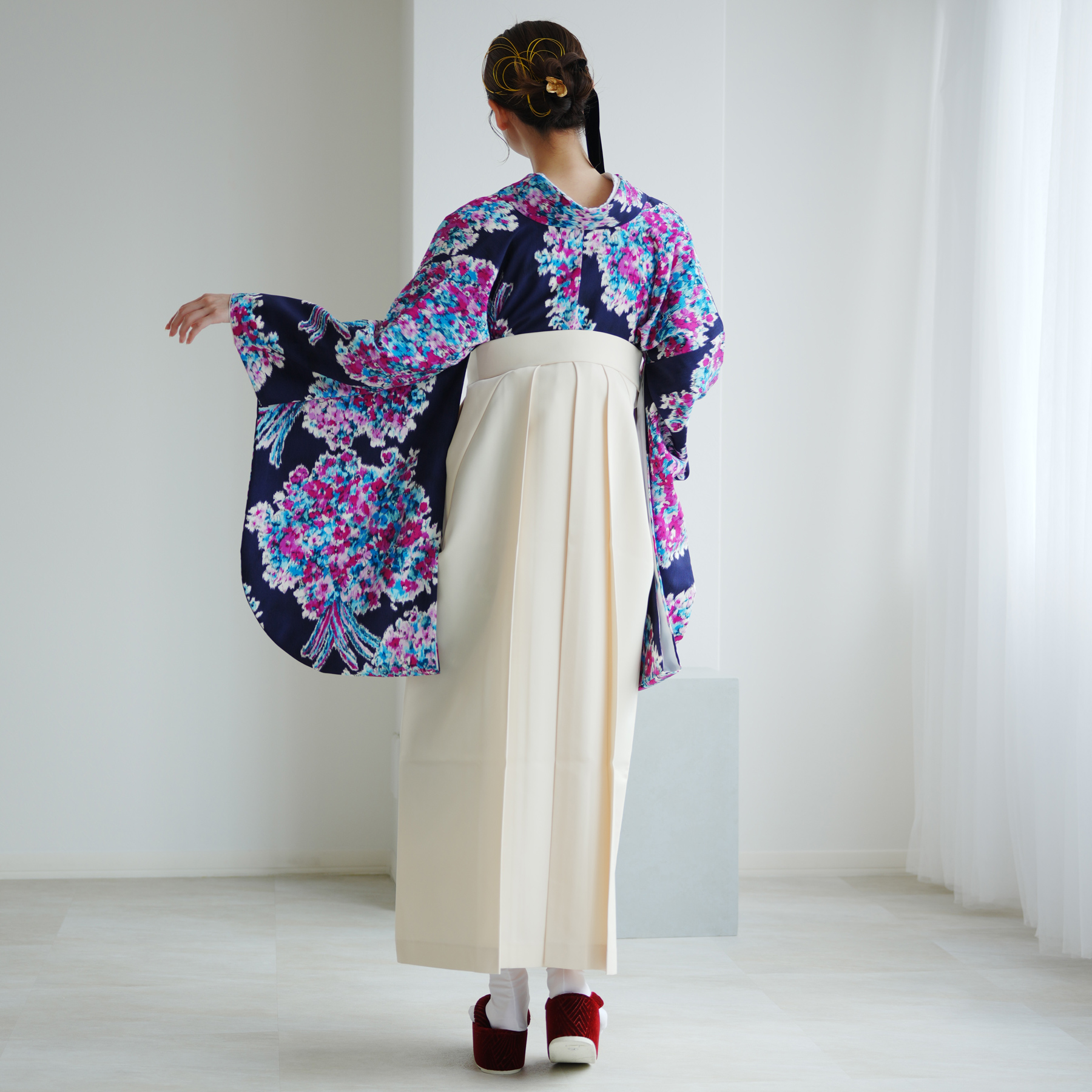 袴 レンタル 卒業式 2尺袖着物 17点セット JILL STUART ジル