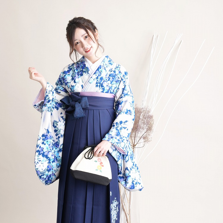 袴 レンタル 卒業式 2尺袖着物 17点セット JILL STUART ジル