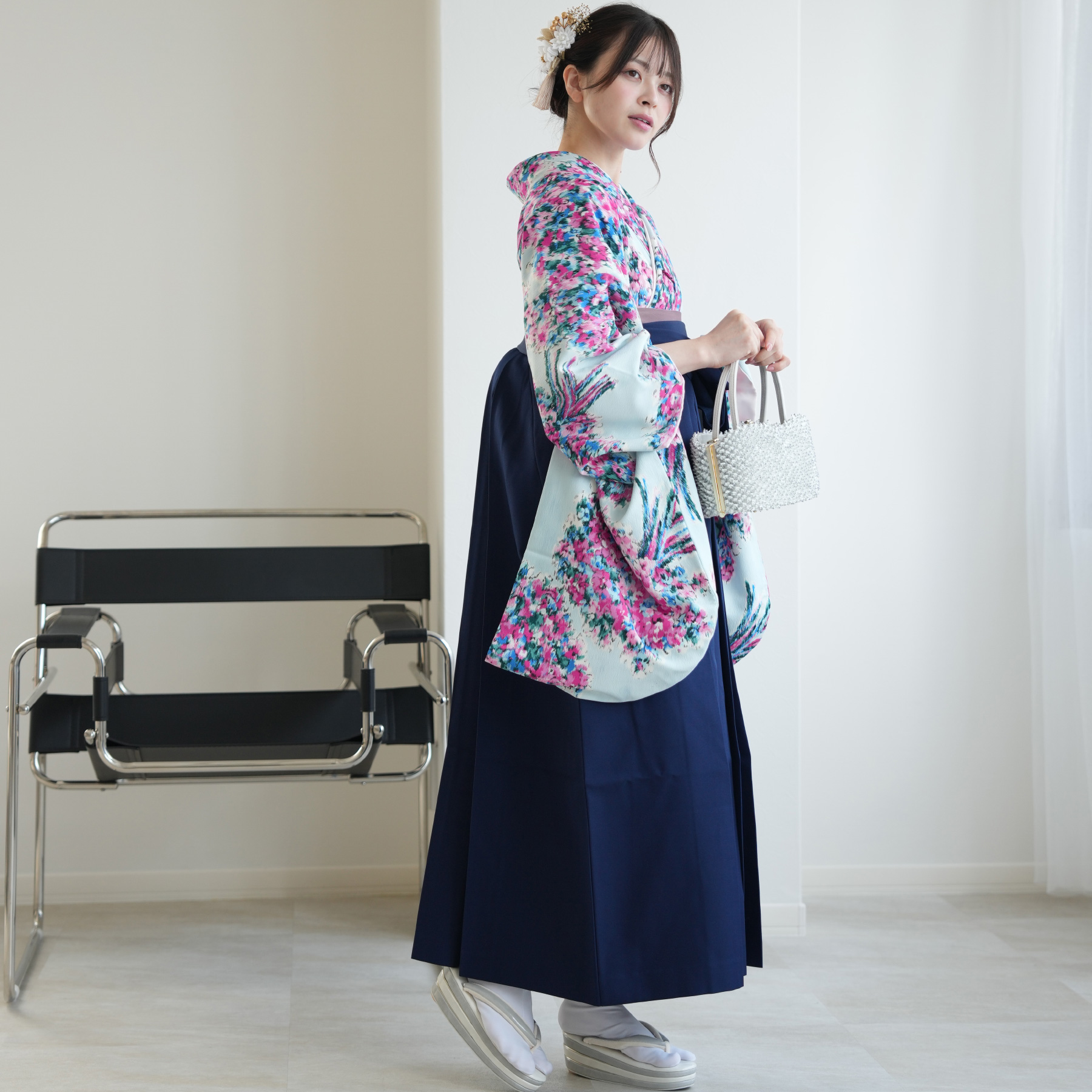 袴 レンタル 卒業式 袴 2尺袖着物 袴 17...の詳細画像4
