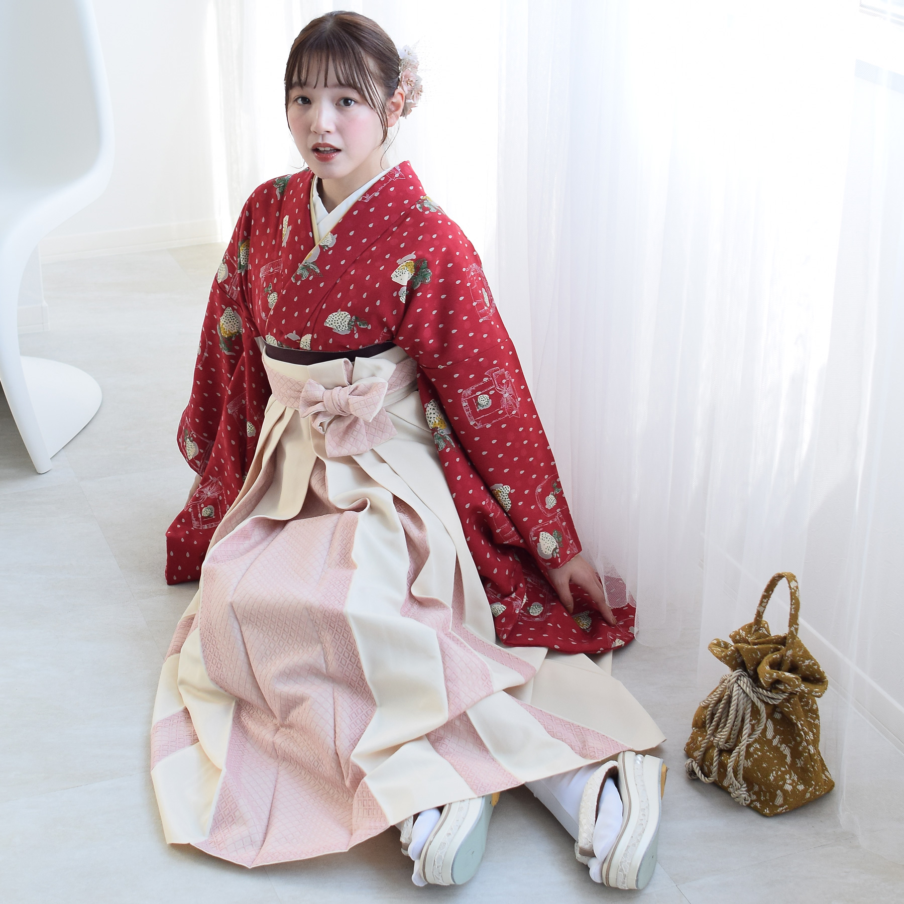 袴 レンタル 卒業式 袴 2尺袖着物 袴 17点セット モダンアンテナ