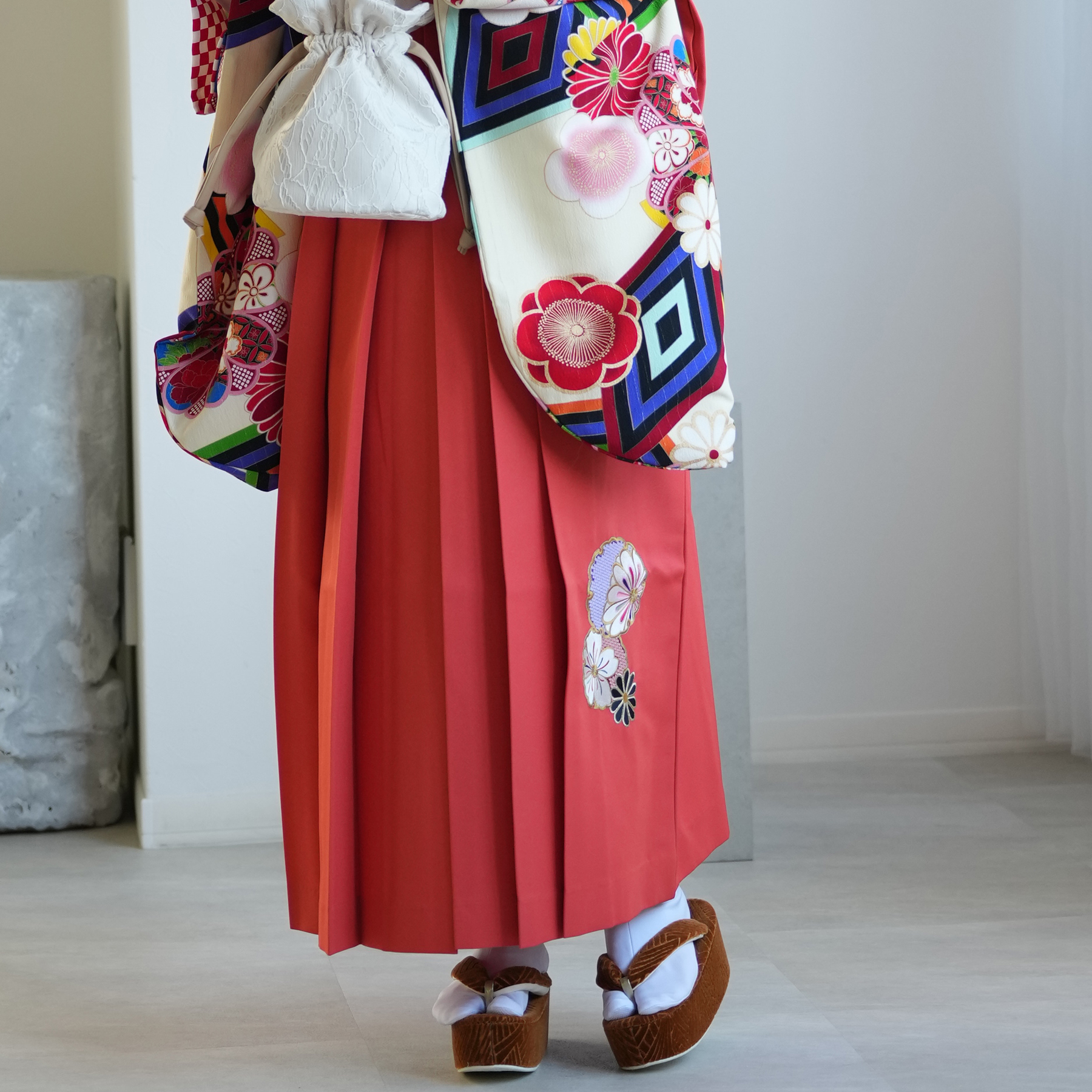 袴 レンタル 卒業式 二尺袖着物 17点セット JAPANSTYLE×中村里砂 黒と