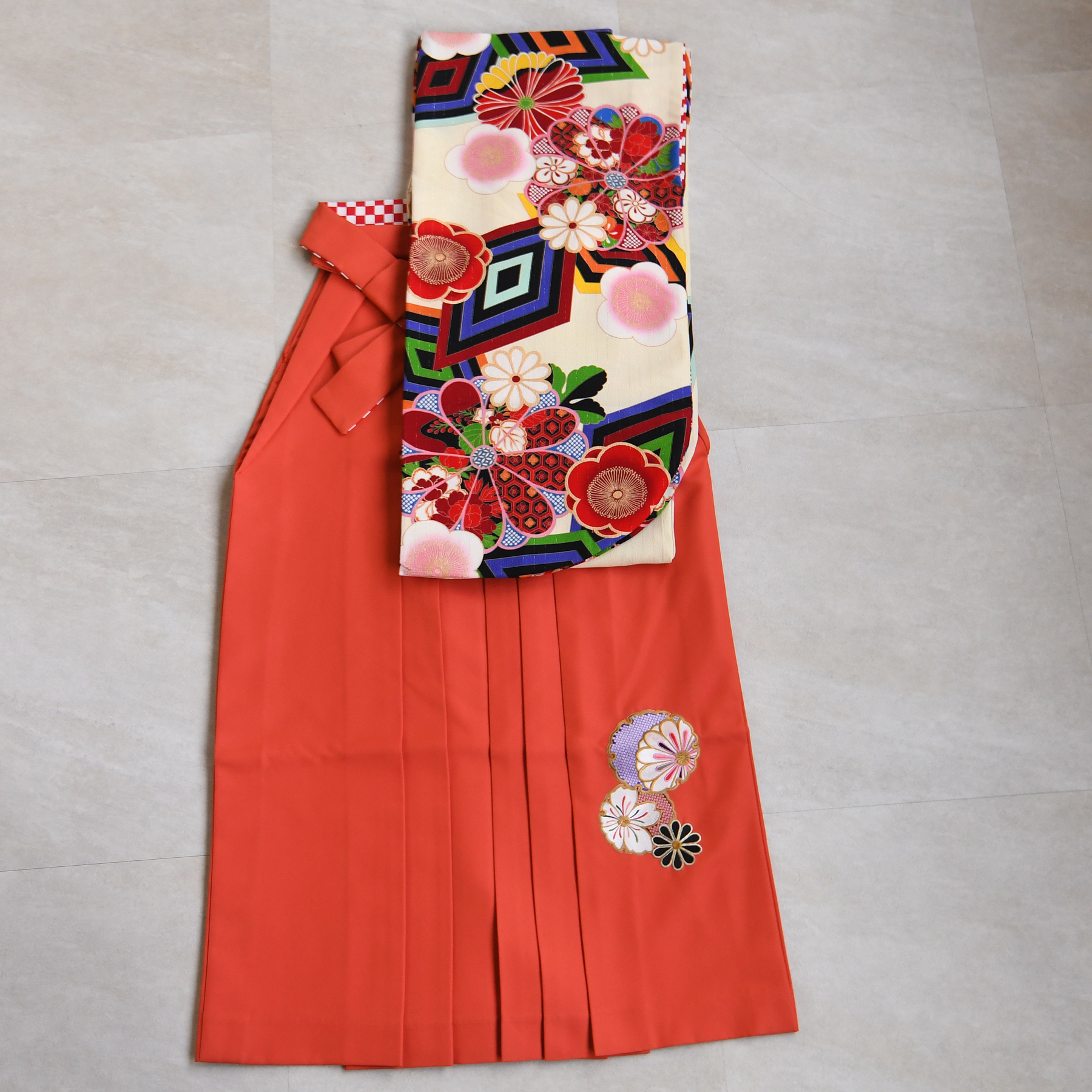 袴 レンタル 卒業式 二尺袖着物 17点セット JAPANSTYLE×中村里砂 黒と