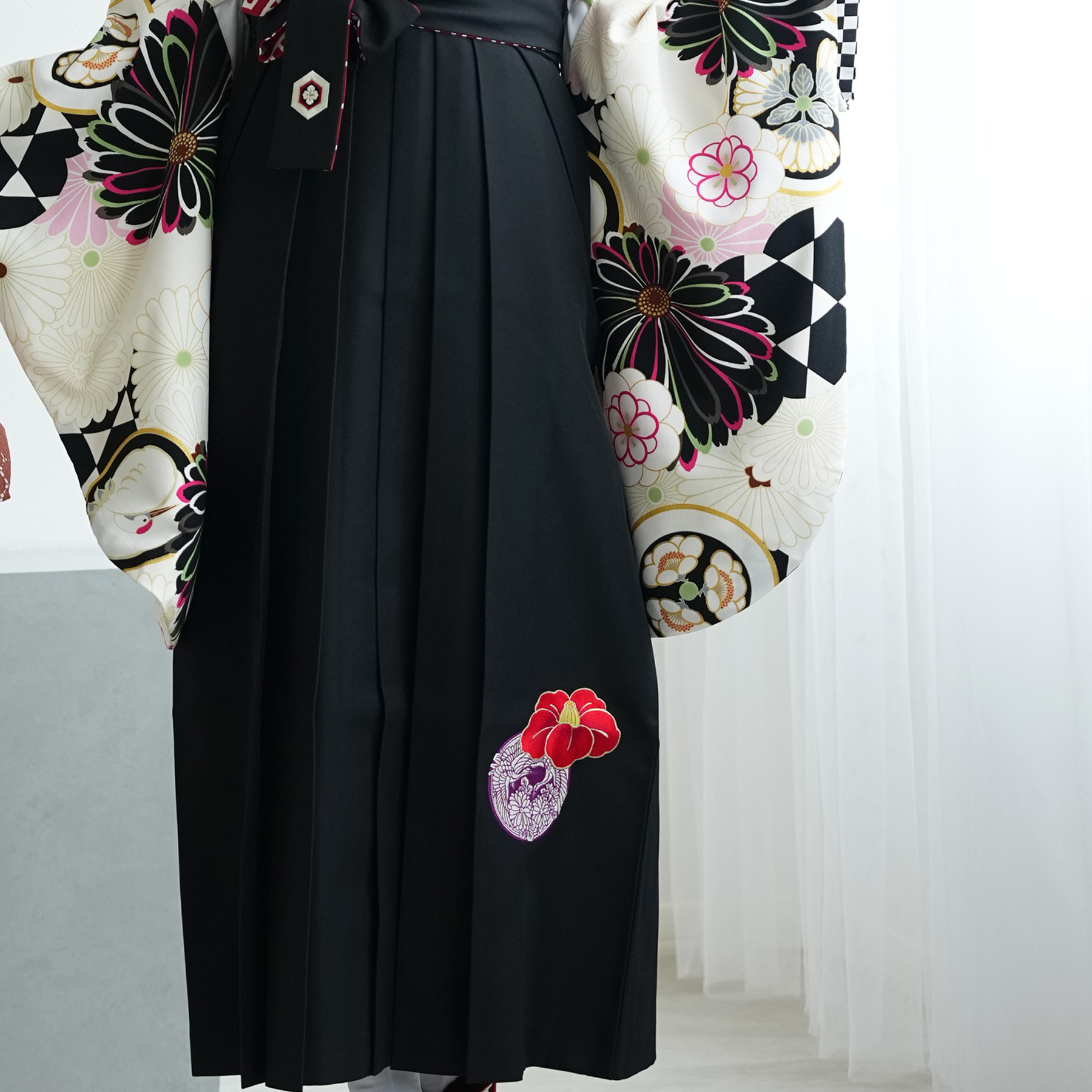 袴 レンタル 卒業式 2尺袖着物 二尺袖 17点セット JAPAN STYLE 古典