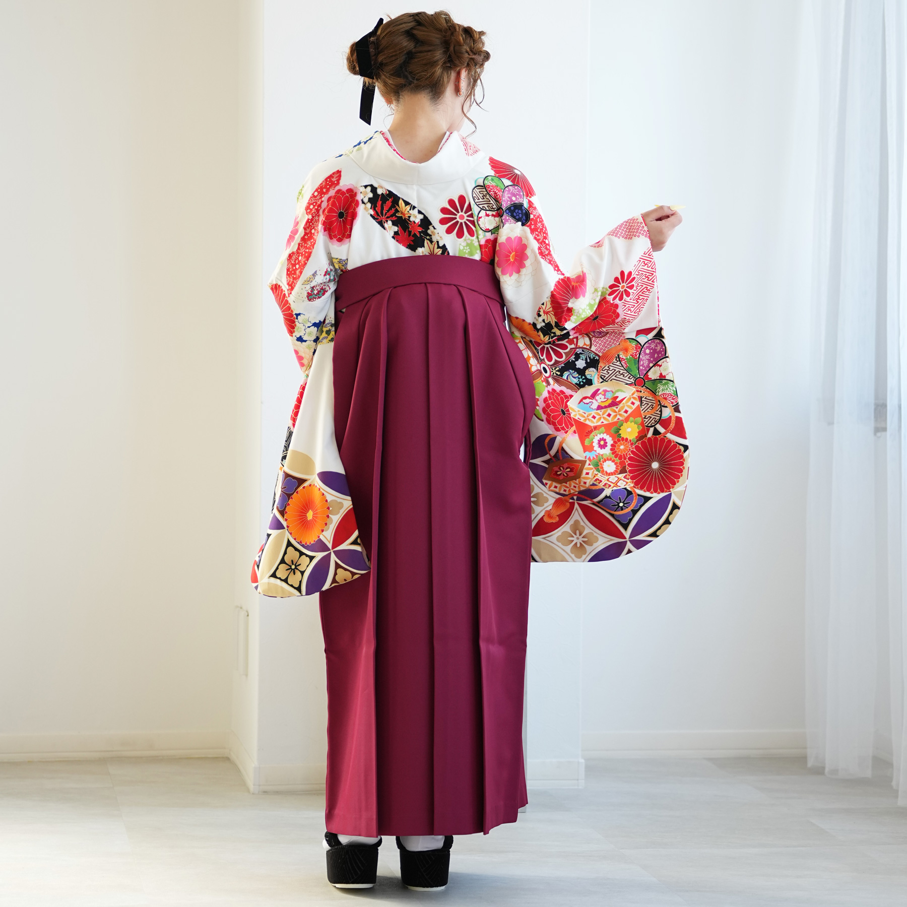 袴 レンタル 卒業式 2尺袖着物 二尺袖 袴 ...の詳細画像5