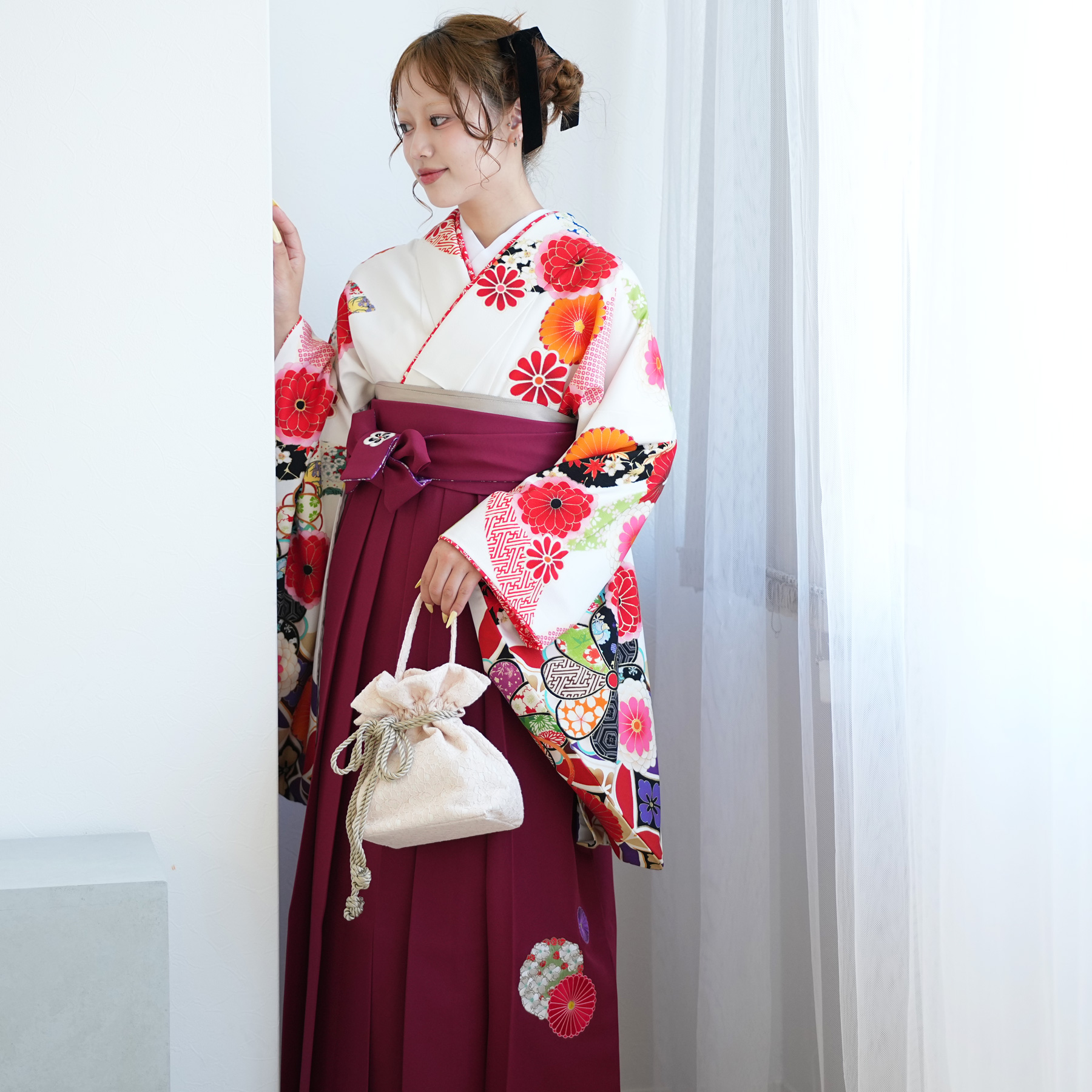 2尺袖着物 袴 17点セット（サブ5画像）