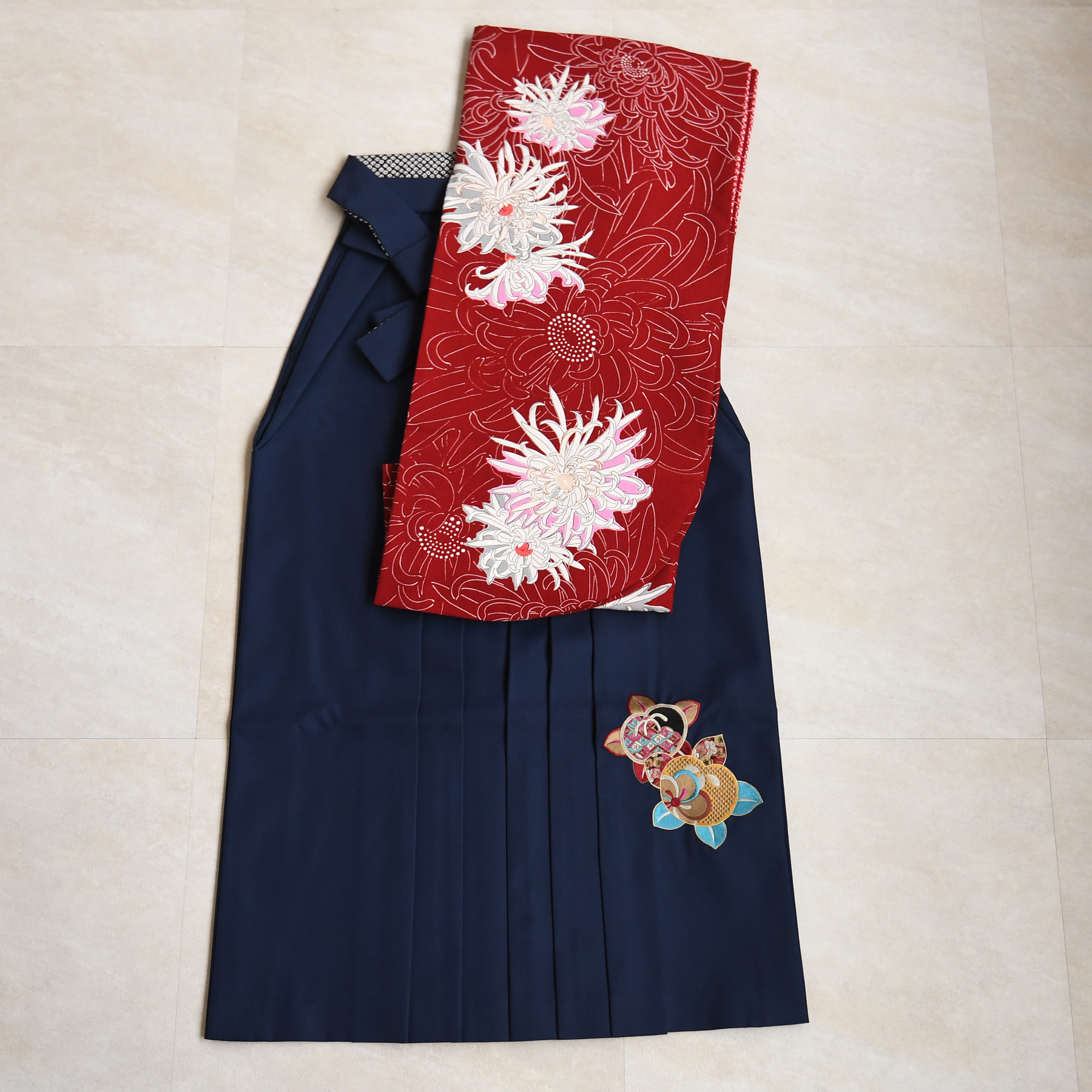 袴 レンタル 卒業式 二尺袖着物 17点セット 九重 古典 レトロ 袴セット
