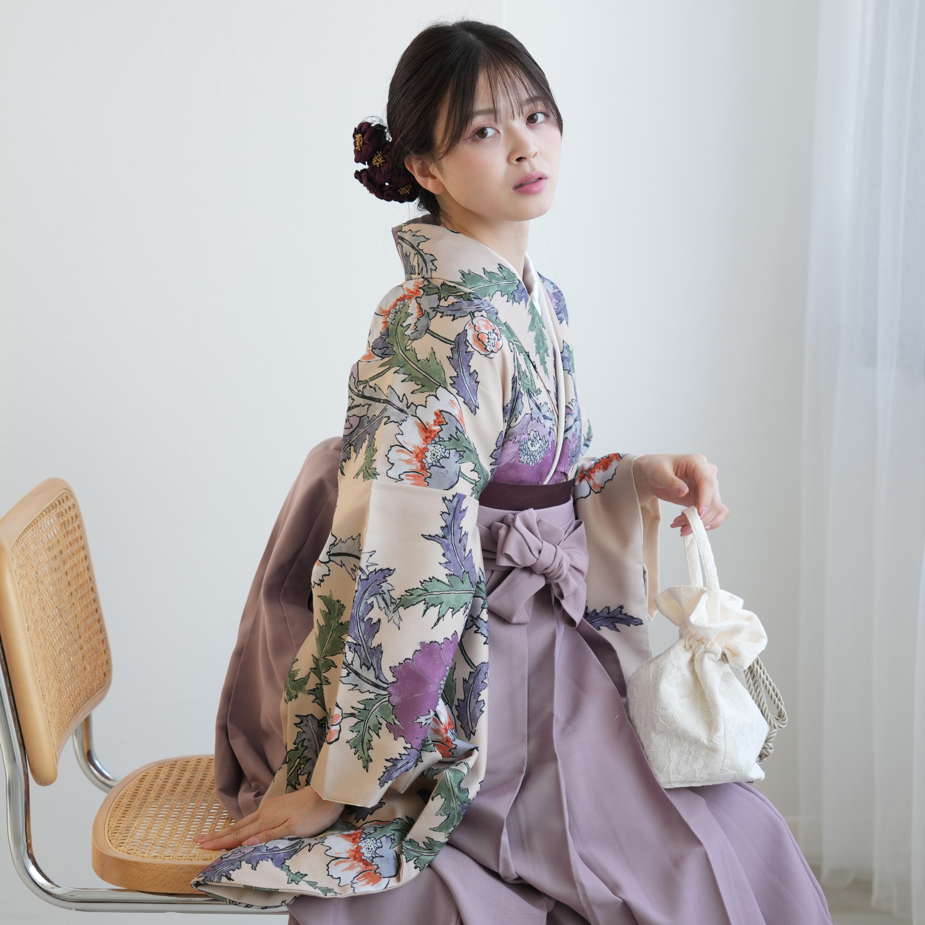 2尺袖着物 袴 17点セット（サブ6画像）