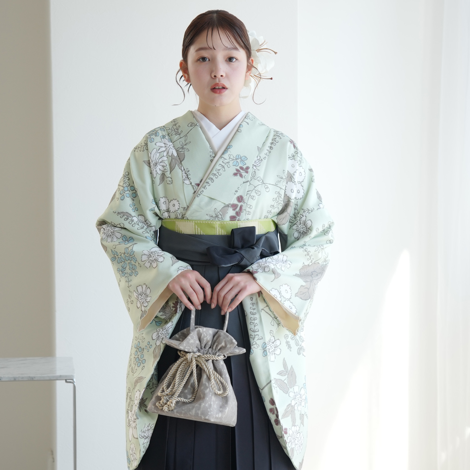 2尺袖着物 袴 17点セット（メイン画像）