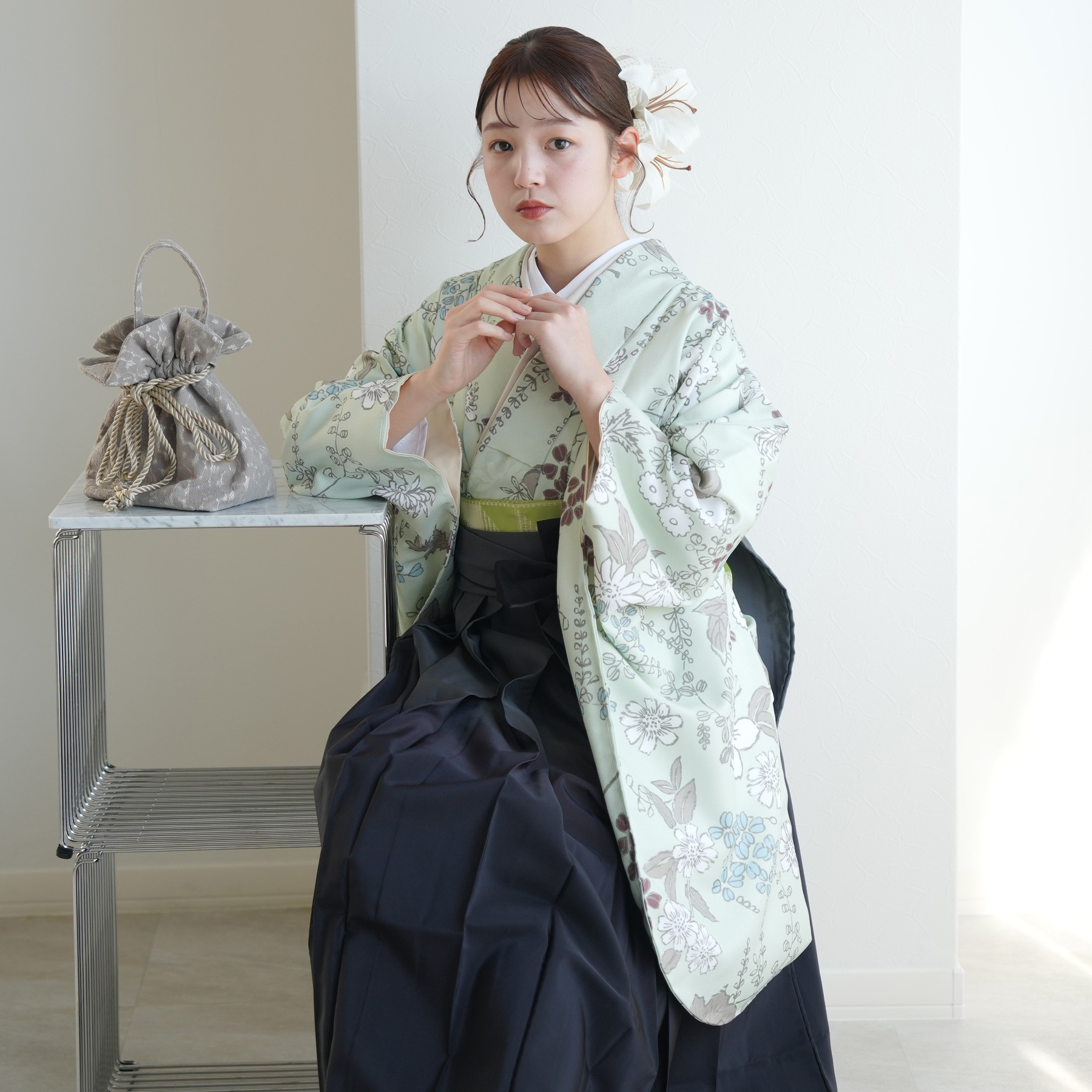 2尺袖着物 袴 17点セット（サブ6画像）