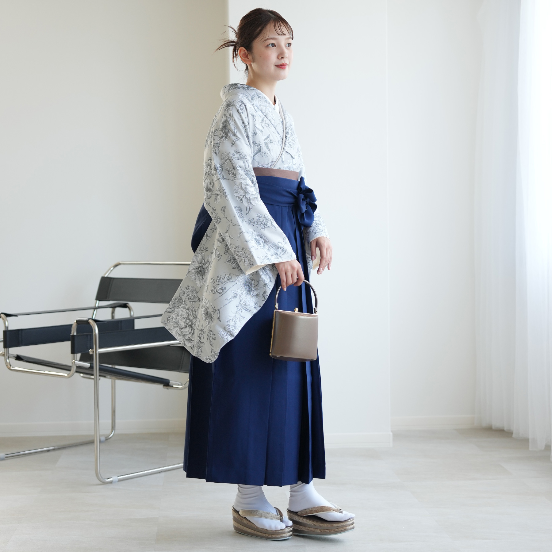 袴 レンタル 卒業式 2尺袖着物 袴 17点セ...の詳細画像4