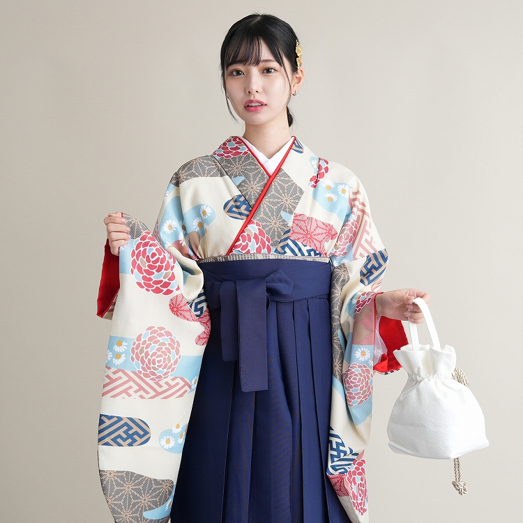 2尺袖着物 袴 17点セット（メイン画像）
