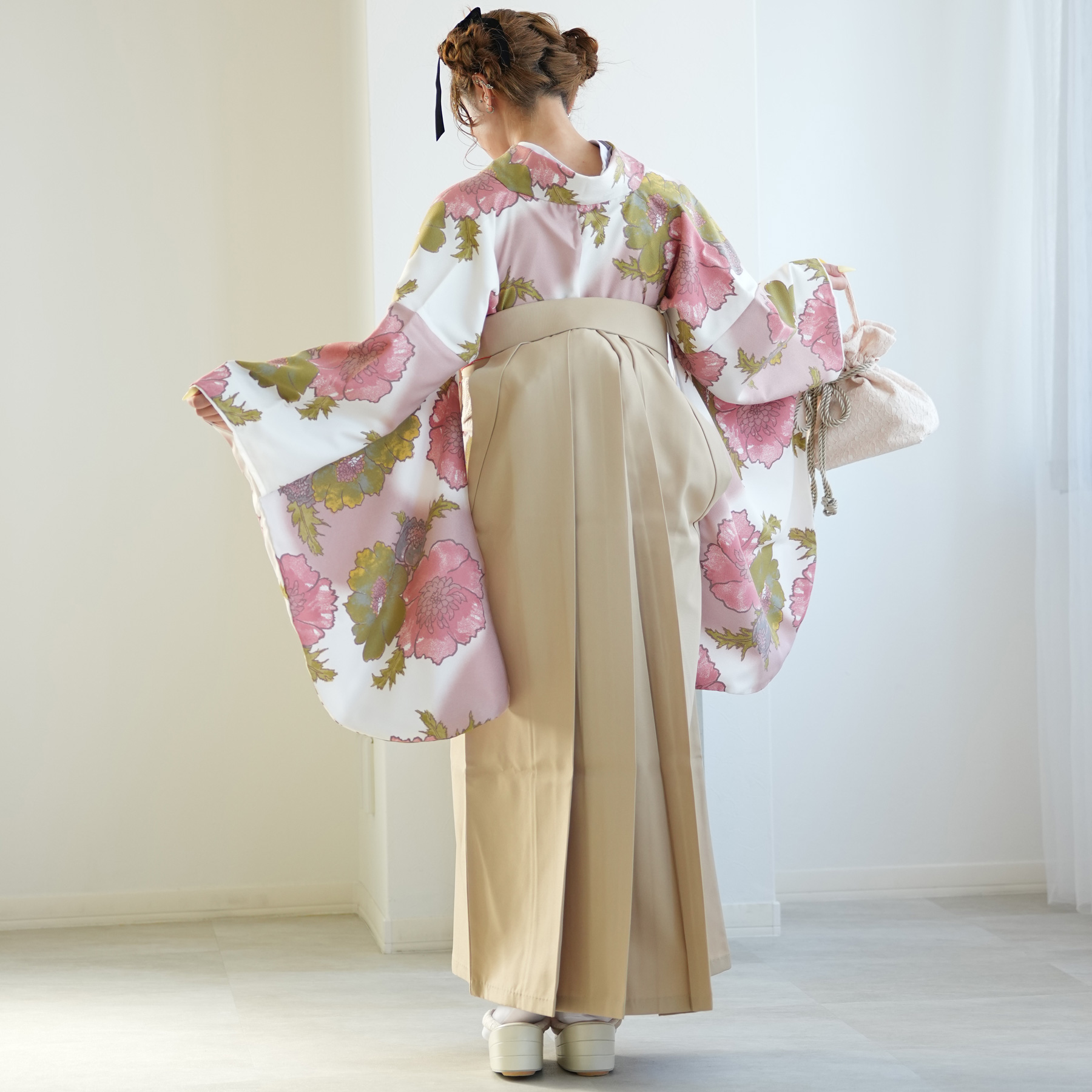 袴 レンタル 卒業式 袴 2尺袖着物 袴 17...の詳細画像5