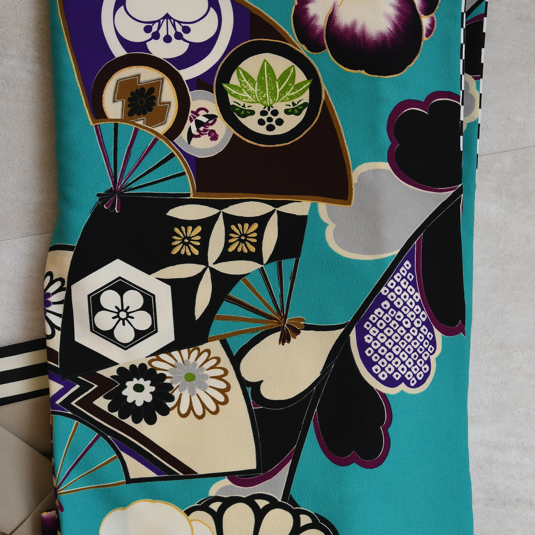 袴 レンタル 卒業式 2尺袖着物 17点セット JAPAN STYLE レトロ モダン