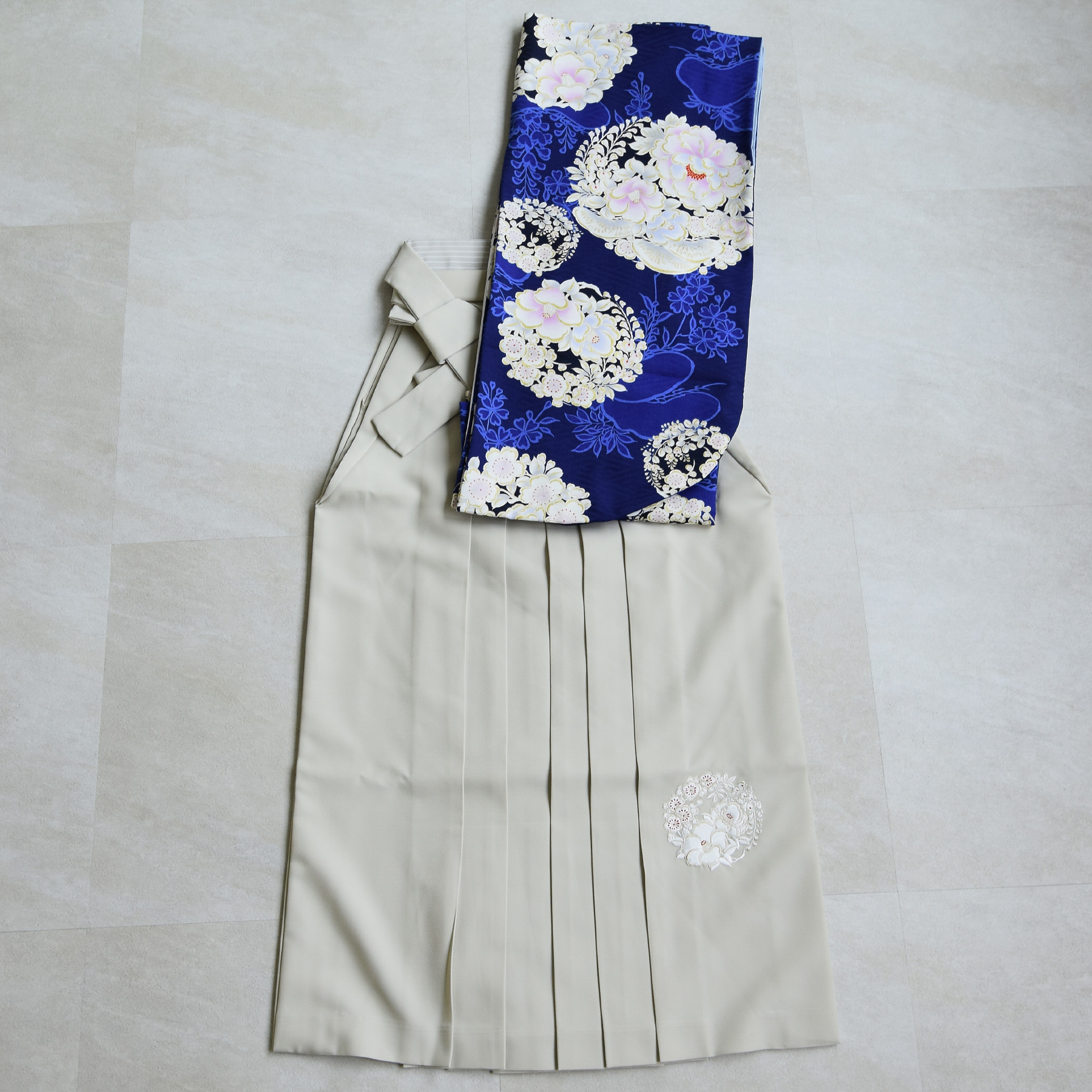 袴 レンタル 卒業式 2尺袖着物 17点セット NATURAL BEAUTY レトロ