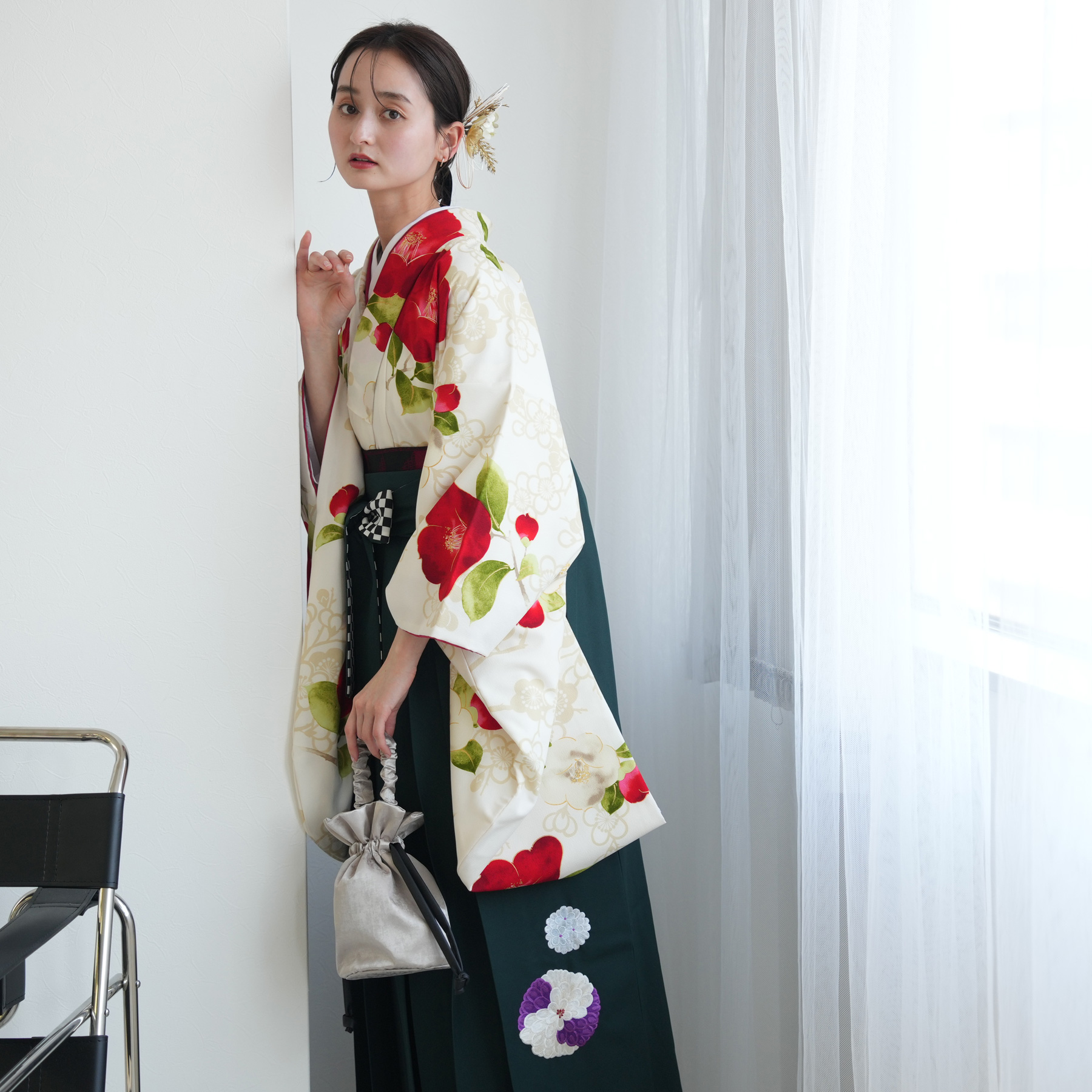 2尺袖着物 袴 17点セット（サブ6画像）