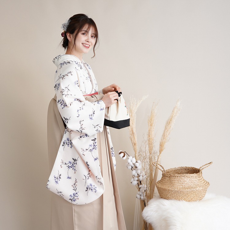 袴 レンタル 卒業式 袴 2尺袖着物 袴 17点セット レトロモダン系 袴