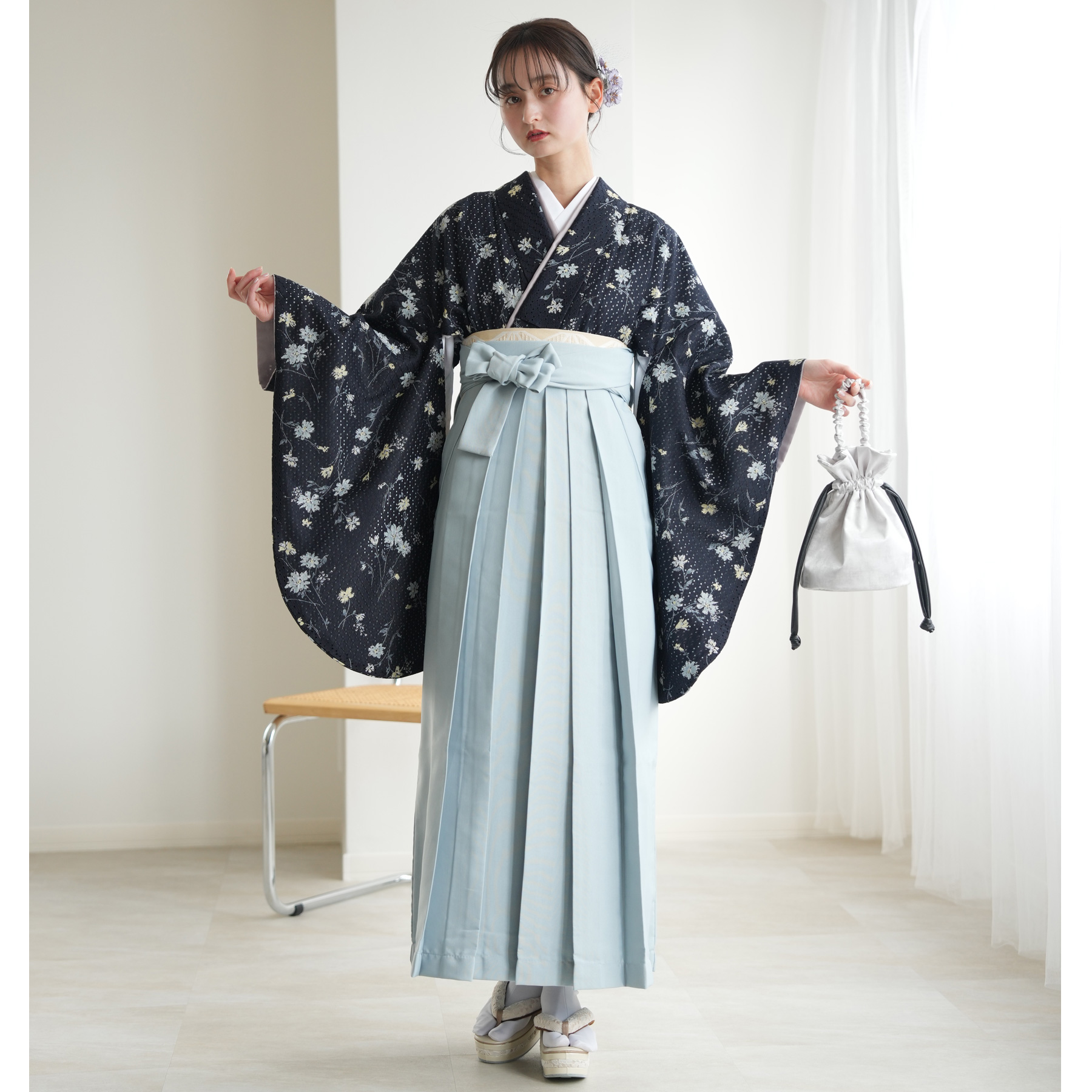 卒業式　袴セット145～155(二尺袖着物・襦袢・袴) Amazon | [KYOETSU] [キョウエツ] 袴セット 二尺袖着物 無地袴
