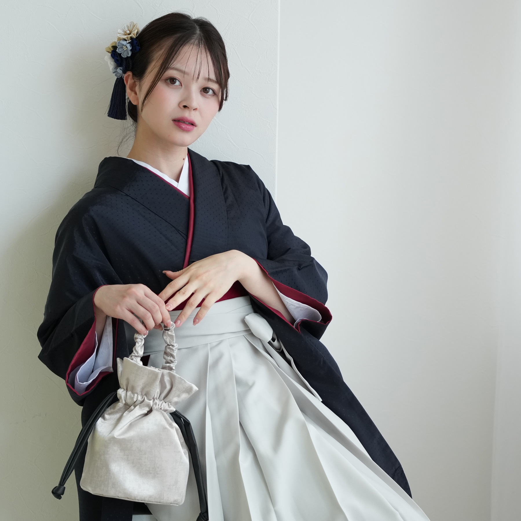 2尺袖着物 袴 17点セット（メイン画像）