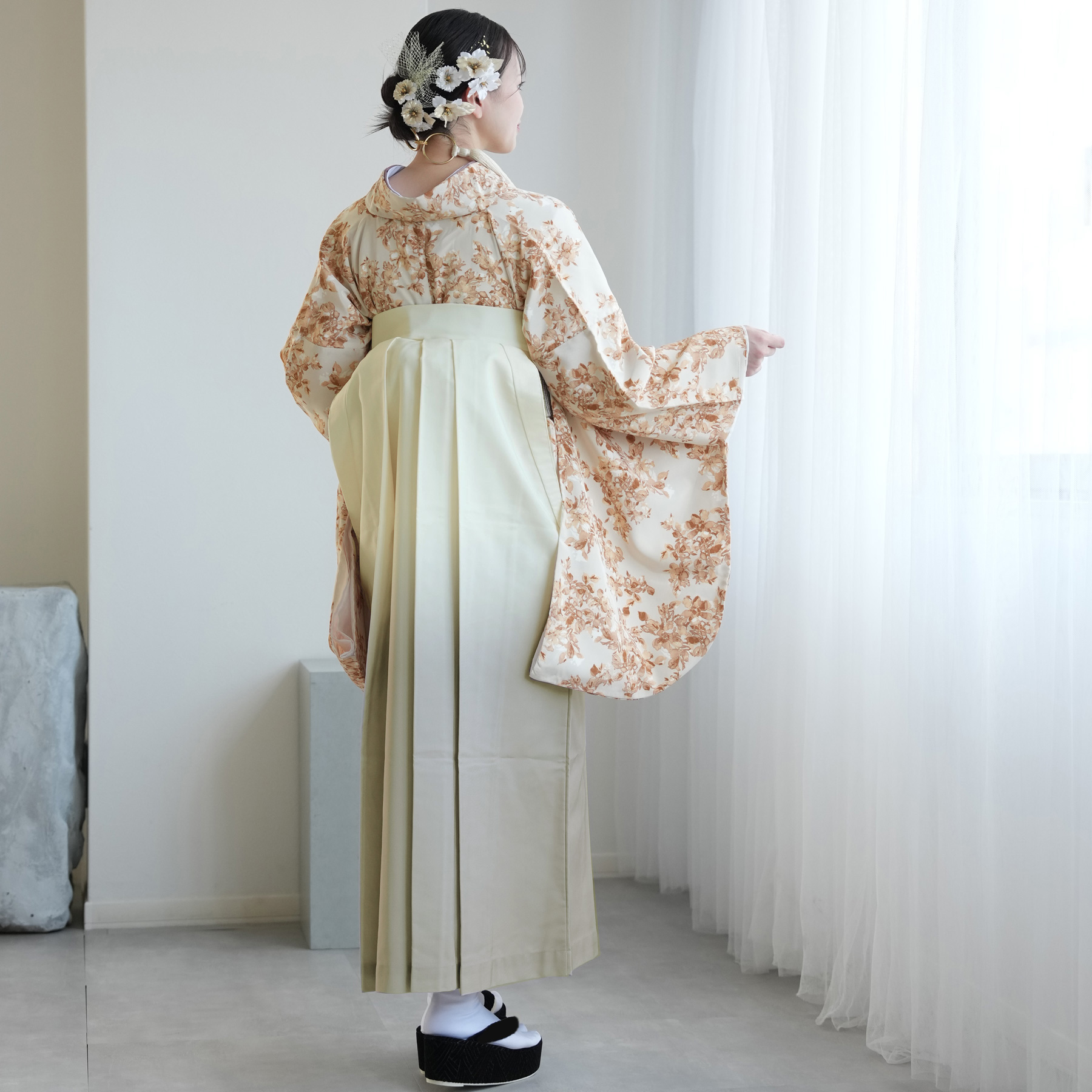 袴 レンタル 卒業式 二尺袖着物 17点セット utatane 袴セット 大学生