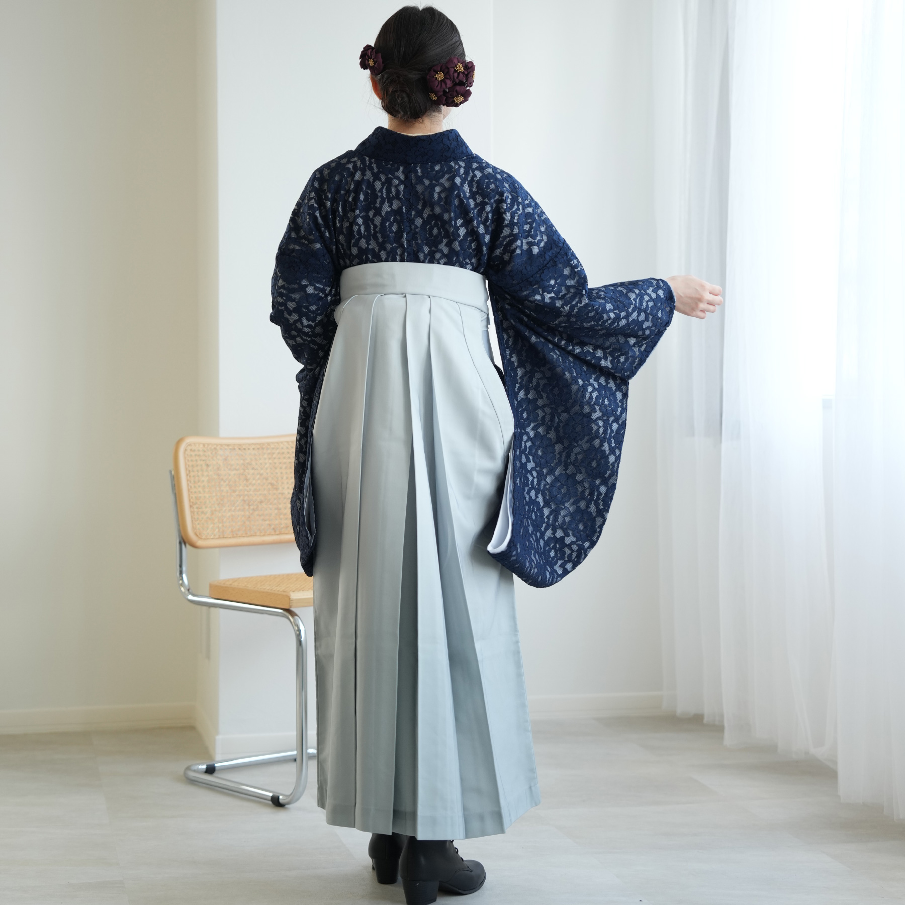 袴 レンタル 卒業式 袴 2尺袖着物 袴 17...の詳細画像5