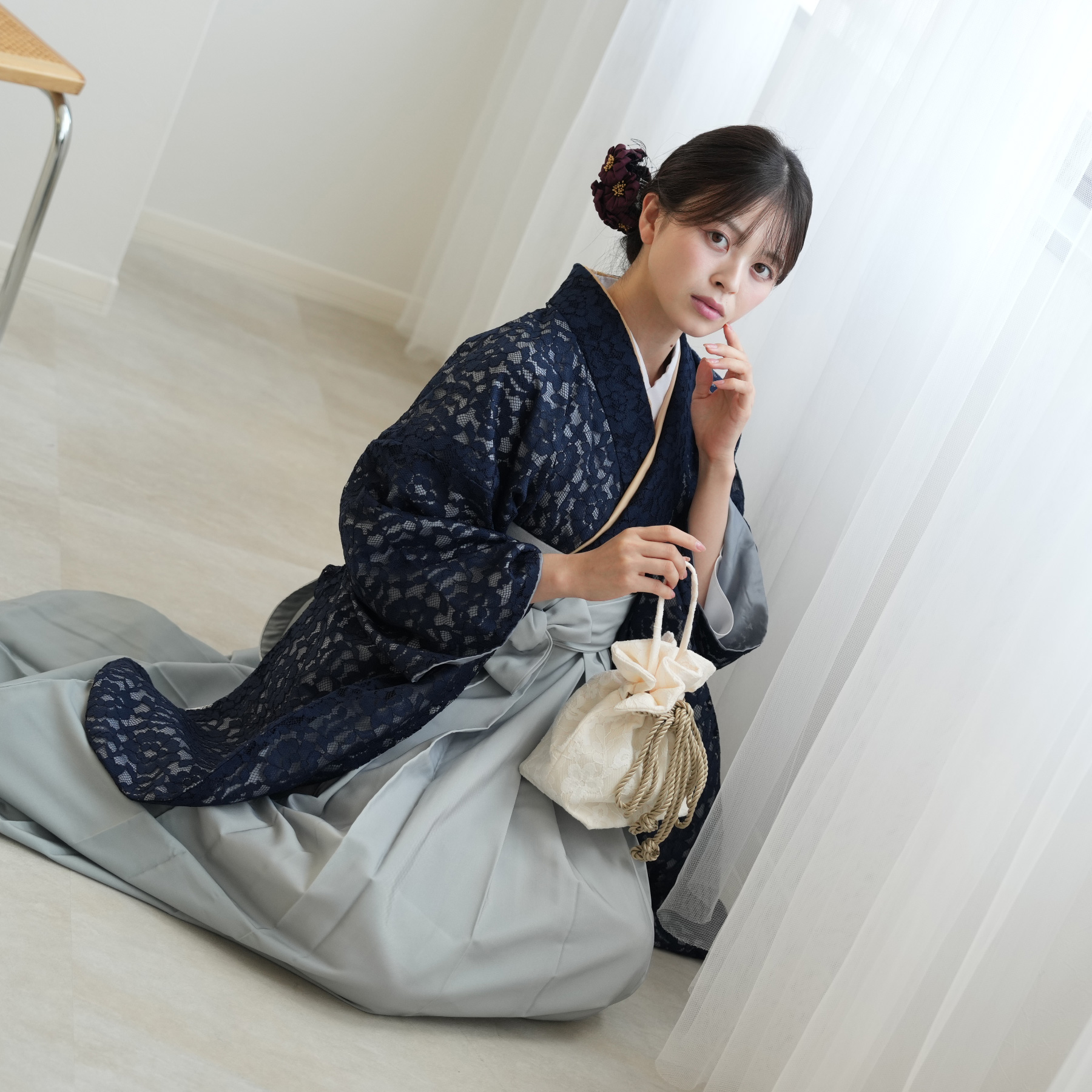 2尺袖着物 袴 17点セット（サブ6画像）