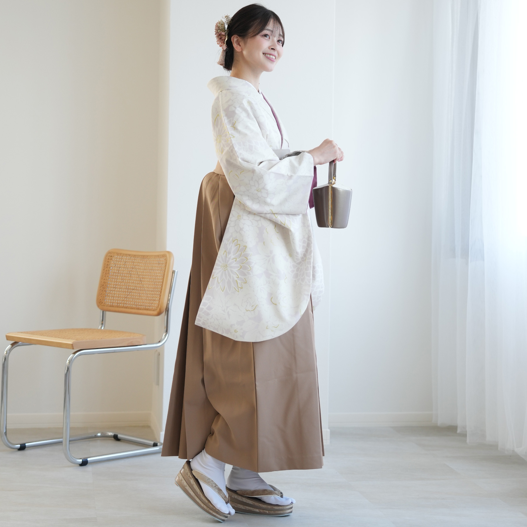 袴 レンタル 卒業式 2尺袖着物 17点セット JAPAN STYLE×中村里砂 古典