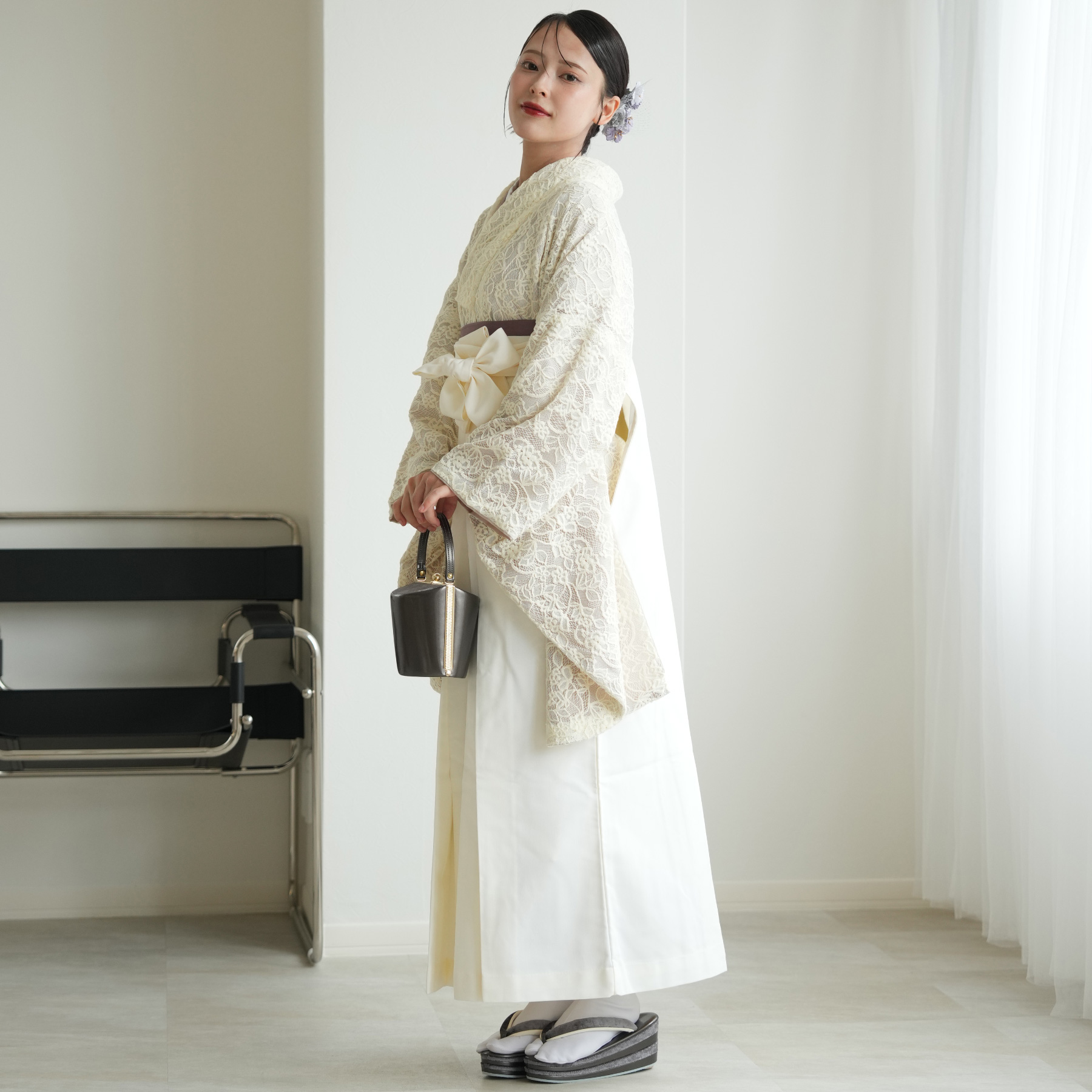 袴 レンタル 卒業式 袴 2尺袖着物 袴 17...の詳細画像4