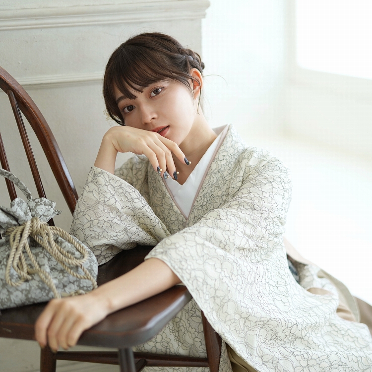 utatane 袴 レンタル 卒業式 2尺袖着物 17点セット レトロモダン