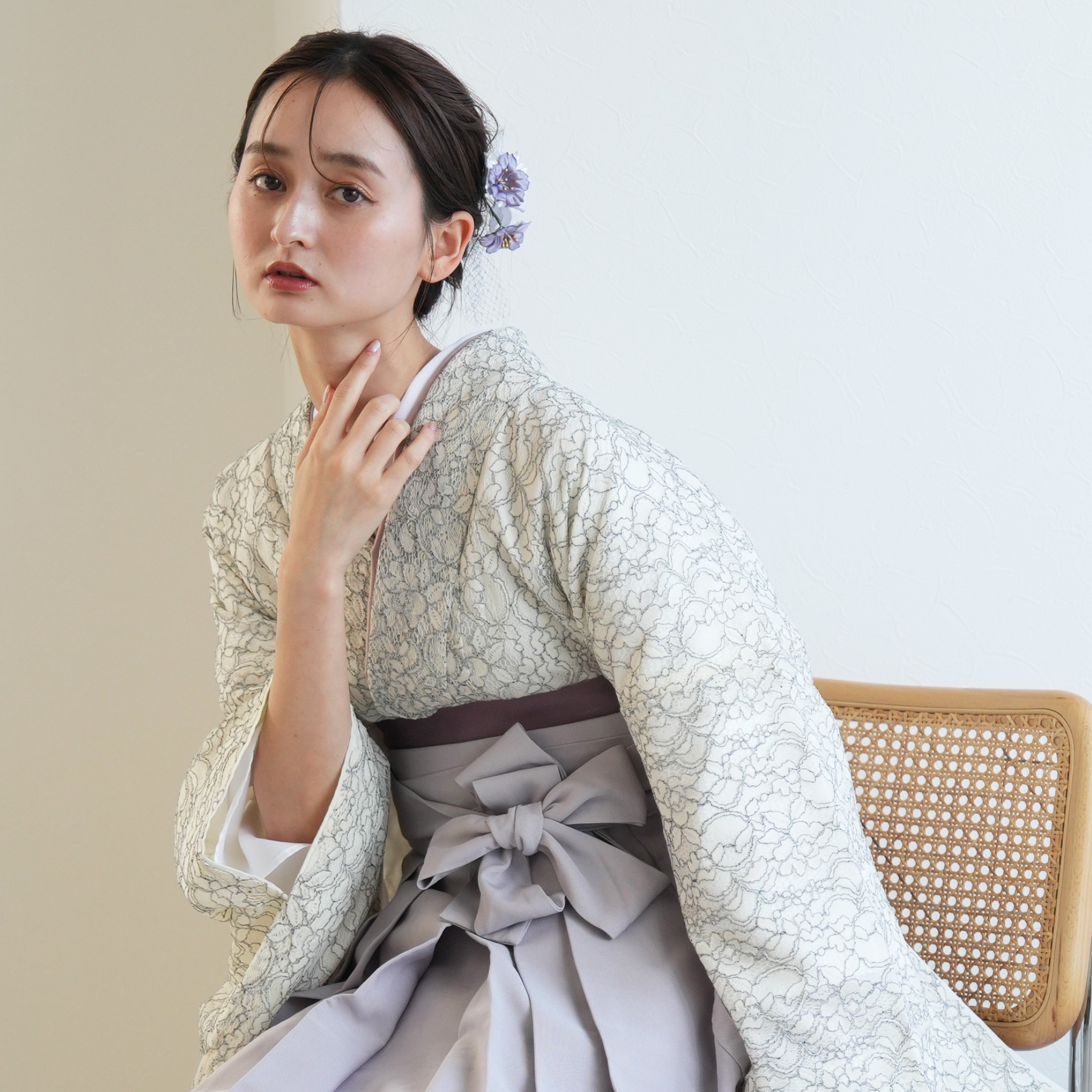 袴 レンタル 卒業式 2尺袖着物 17点セット utatane レトロ