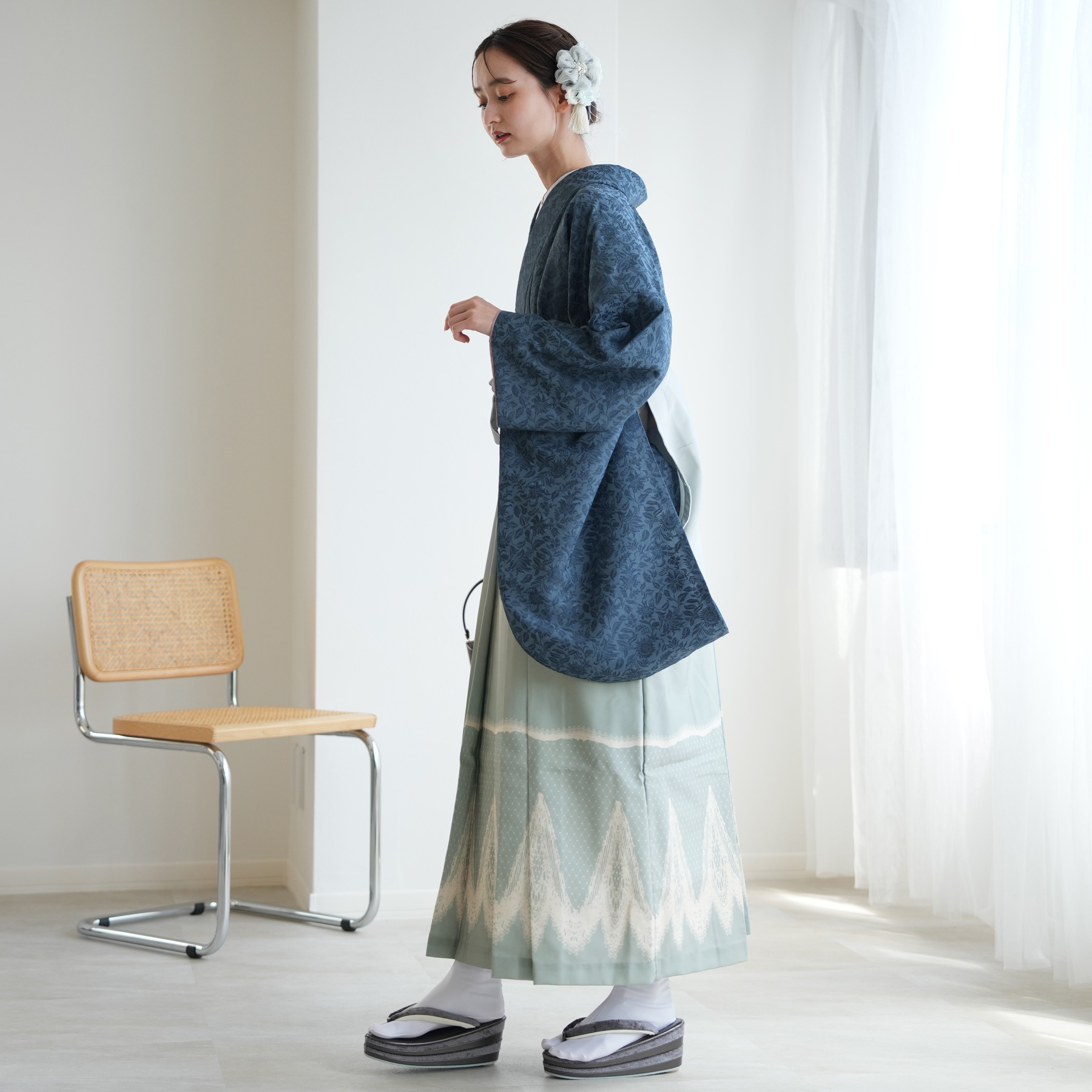 袴 レンタル 卒業式 2尺袖着物 17点セット ニコアンティーク レトロ 