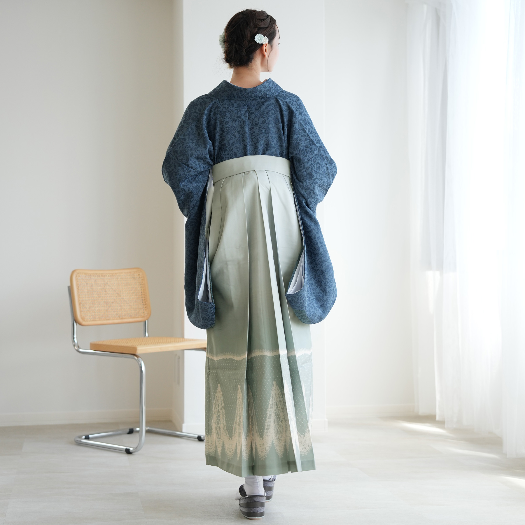 袴 レンタル 卒業式 2尺袖着物 17点セット ニコアンティーク レトロ