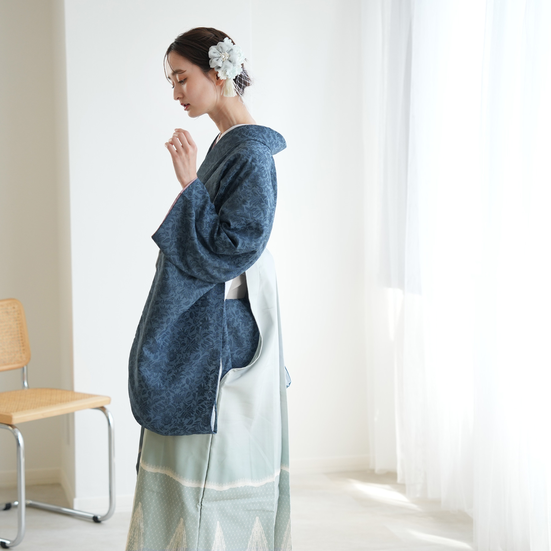 袴 レンタル 卒業式 2尺袖着物 17点セット ニコアンティーク レトロ