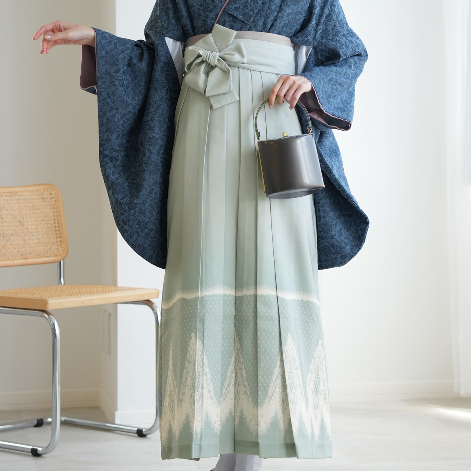 袴 レンタル 卒業式 2尺袖着物 17点セット ニコアンティーク レトロ