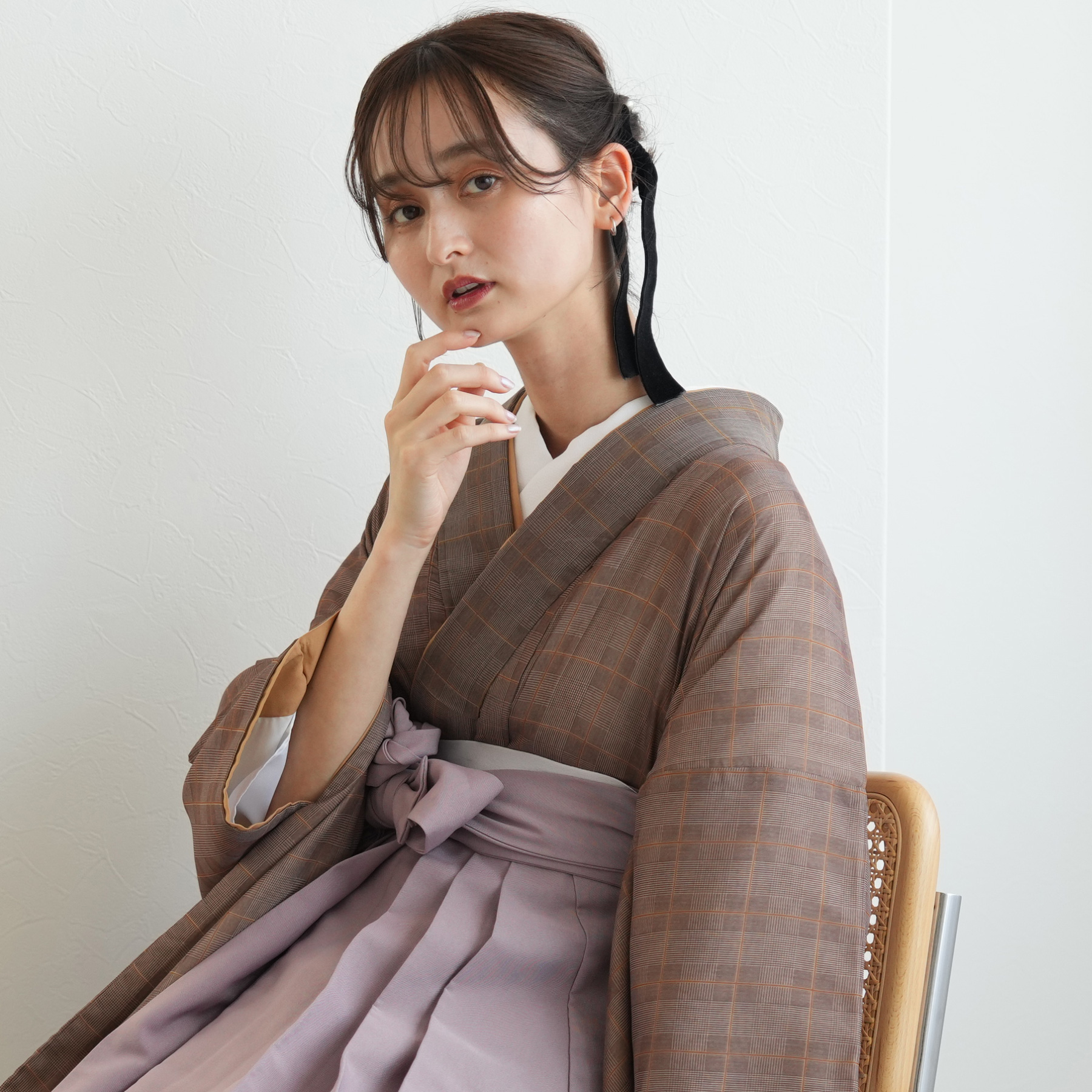 袴 レンタル 卒業式 2尺袖着物 17点セット ニコアンティーク レトロ 