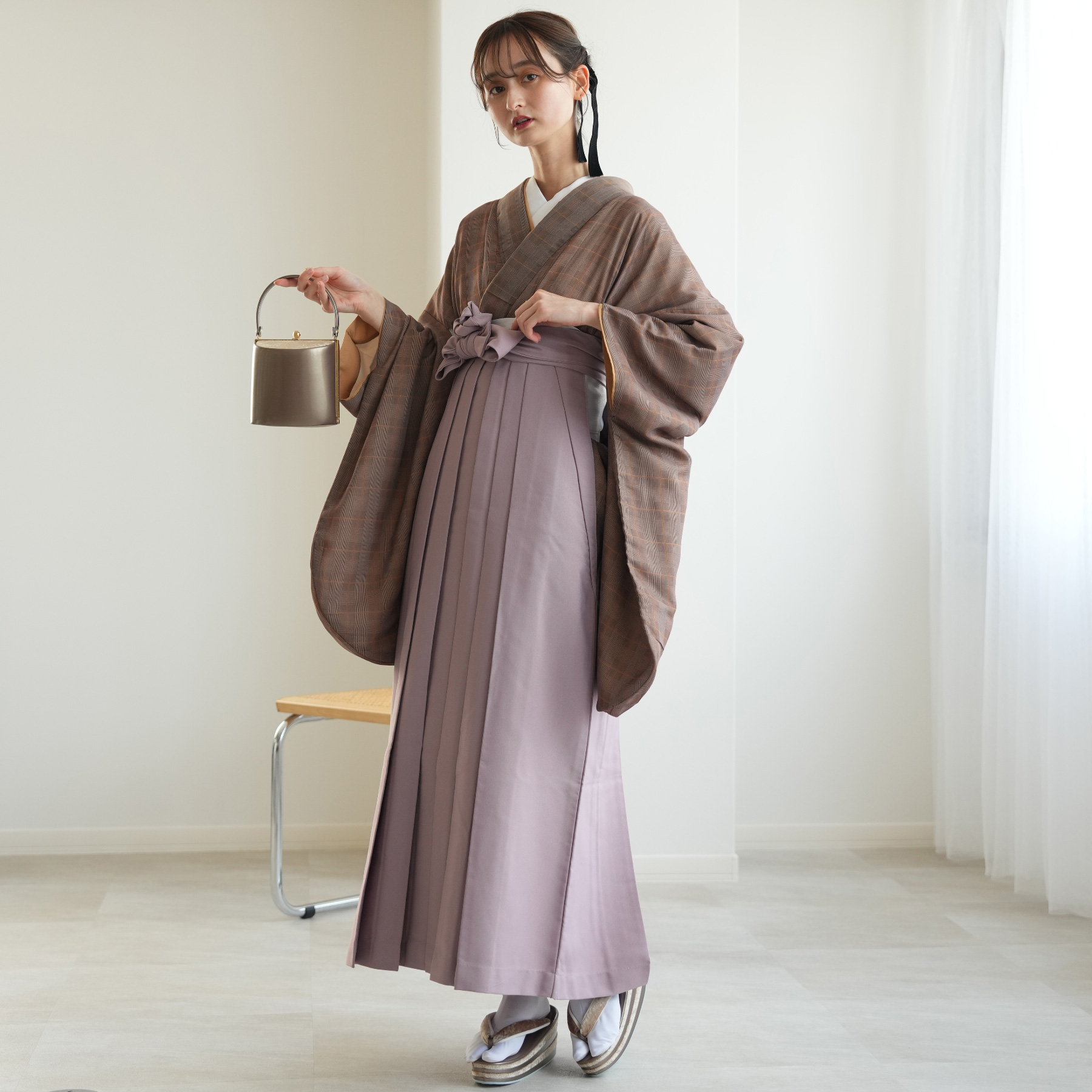 袴 レンタル 卒業式 2尺袖着物 17点セット ニコアンティーク レトロ 