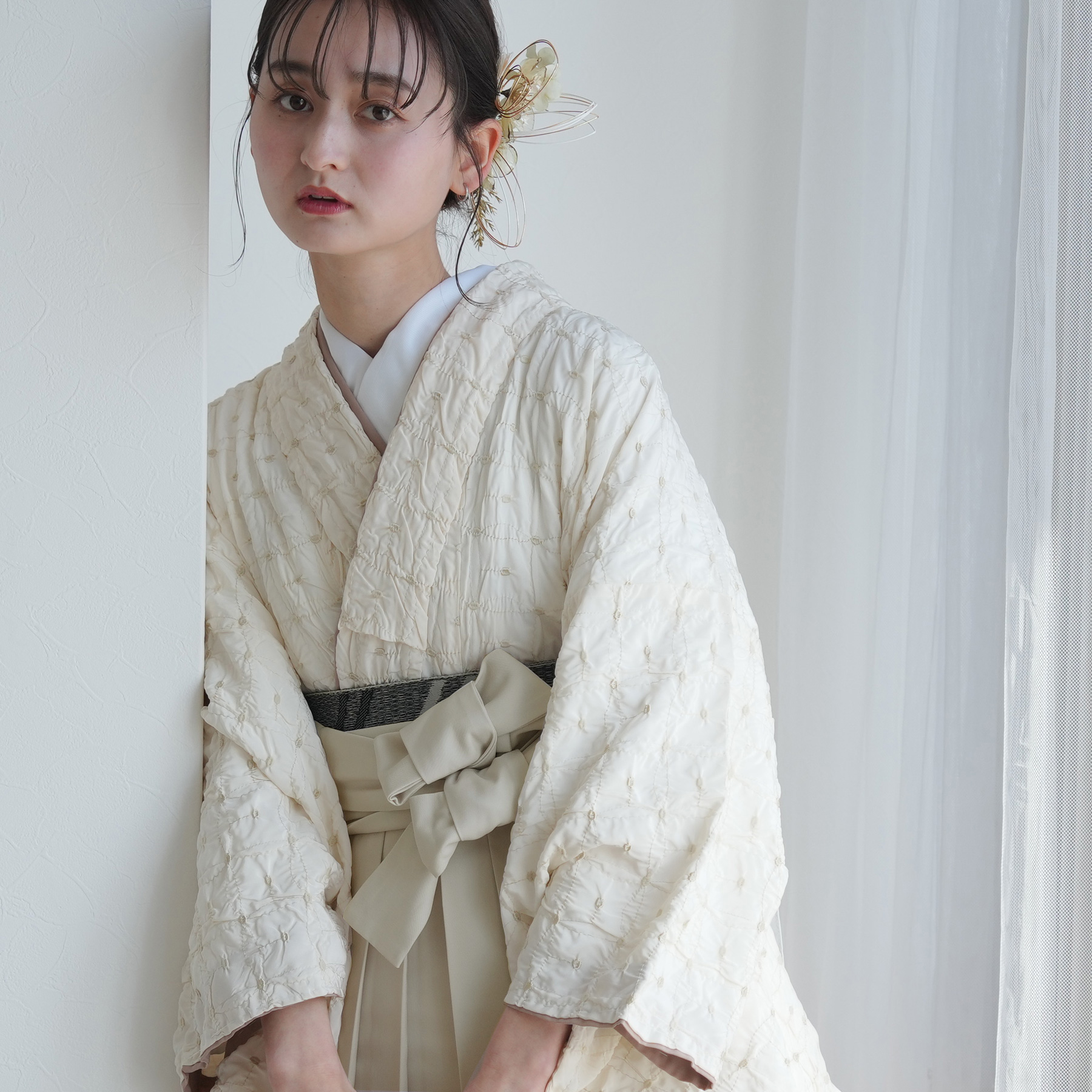新品【M×袴単品】utatane ニコアンティーク グラデーション レース風袴 utatane（ウタタネ）の「袴セット ニコアンティーク（着物）」 - WEAR