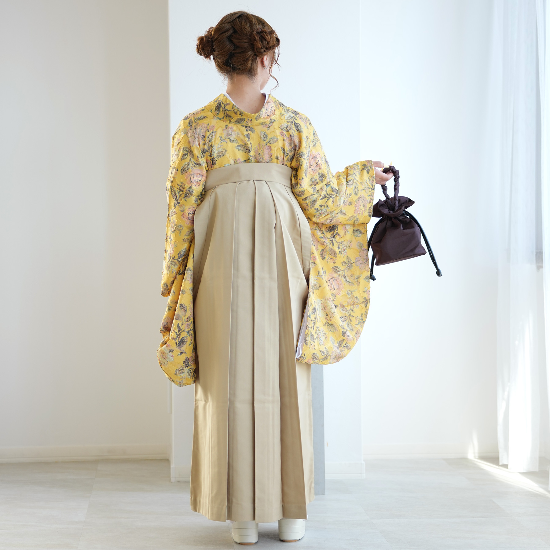 袴 レンタル 卒業式 2尺袖着物 17点セット utatane レトロ モダン 袴