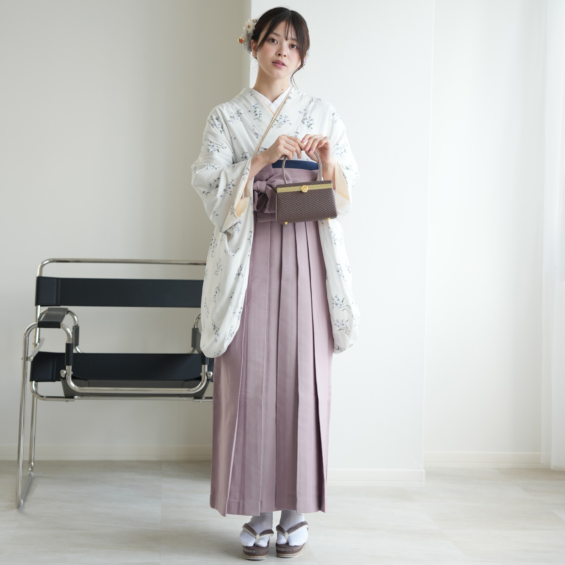 袴 レンタル 卒業式 袴 2尺袖着物 袴 17...の詳細画像3