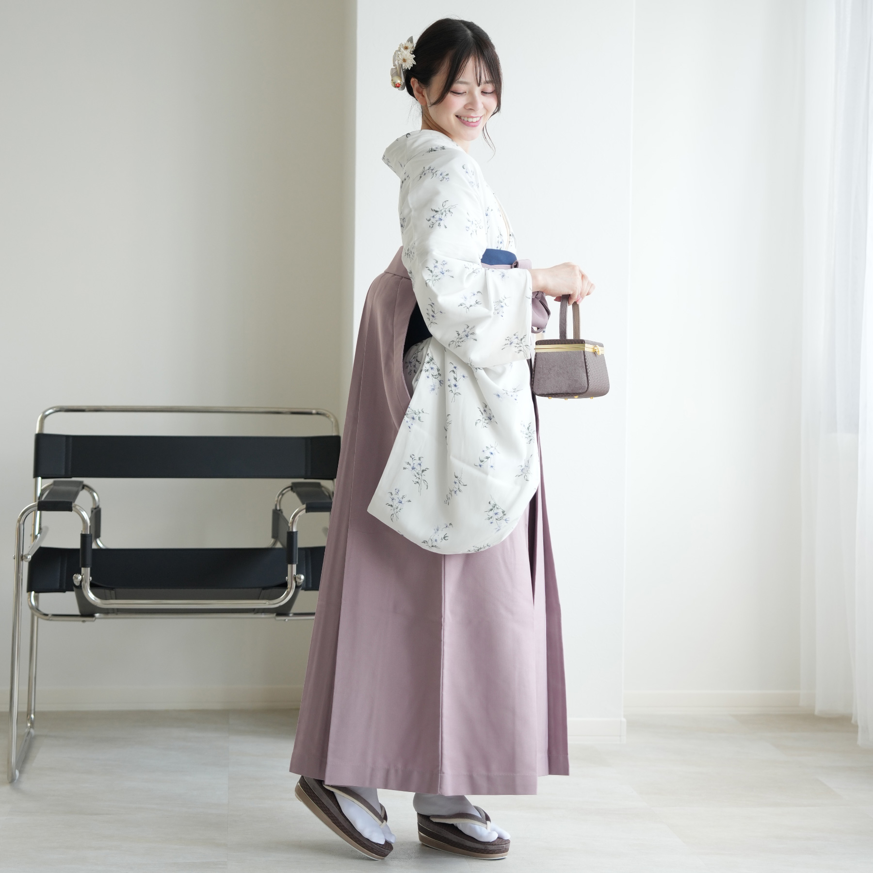 袴 レンタル 卒業式 袴 2尺袖着物 袴 17...の詳細画像4