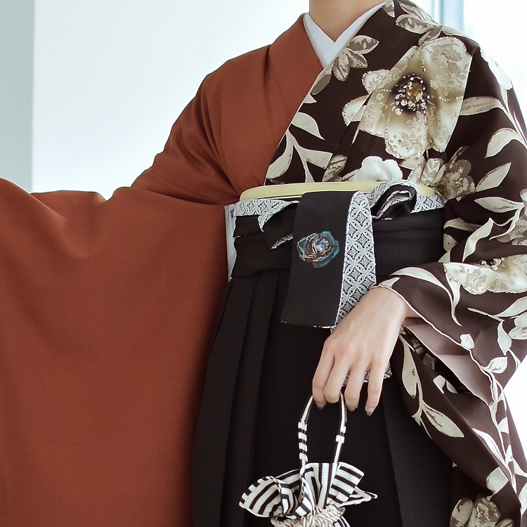 袴 レンタル 卒業式 2尺袖着物 17点セット 玉城ティナ×紅一点 レトロ