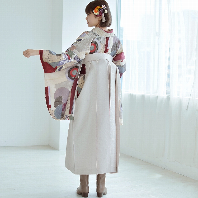 レディース2尺袖着物 袴 17点セット（バリエーションC）