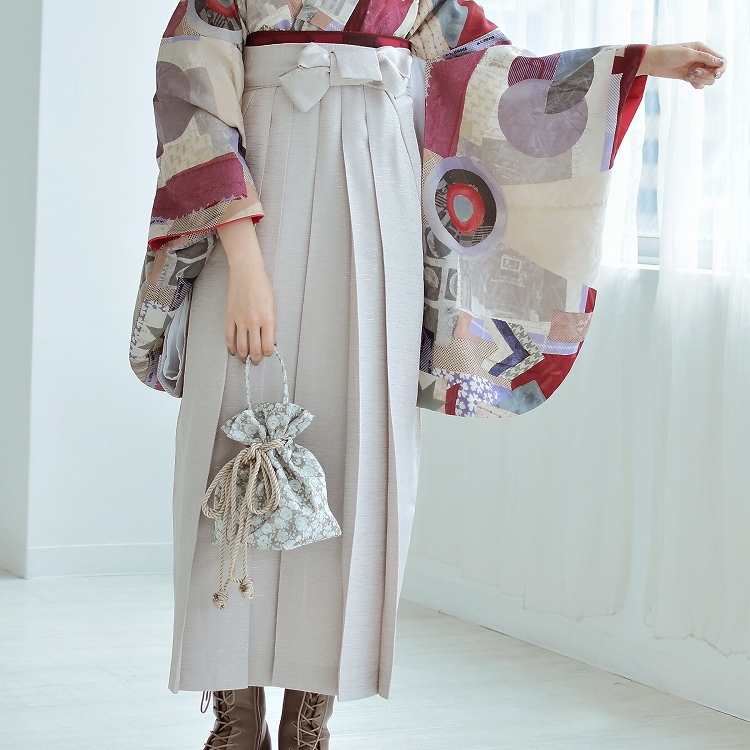 レディース2尺袖着物 袴 17点セット（バリエーションG）