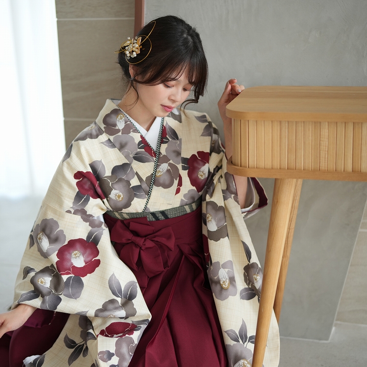 utatane 袴 レンタル 卒業式 2尺袖着物 袴 17点セット 古典柄 レトロ