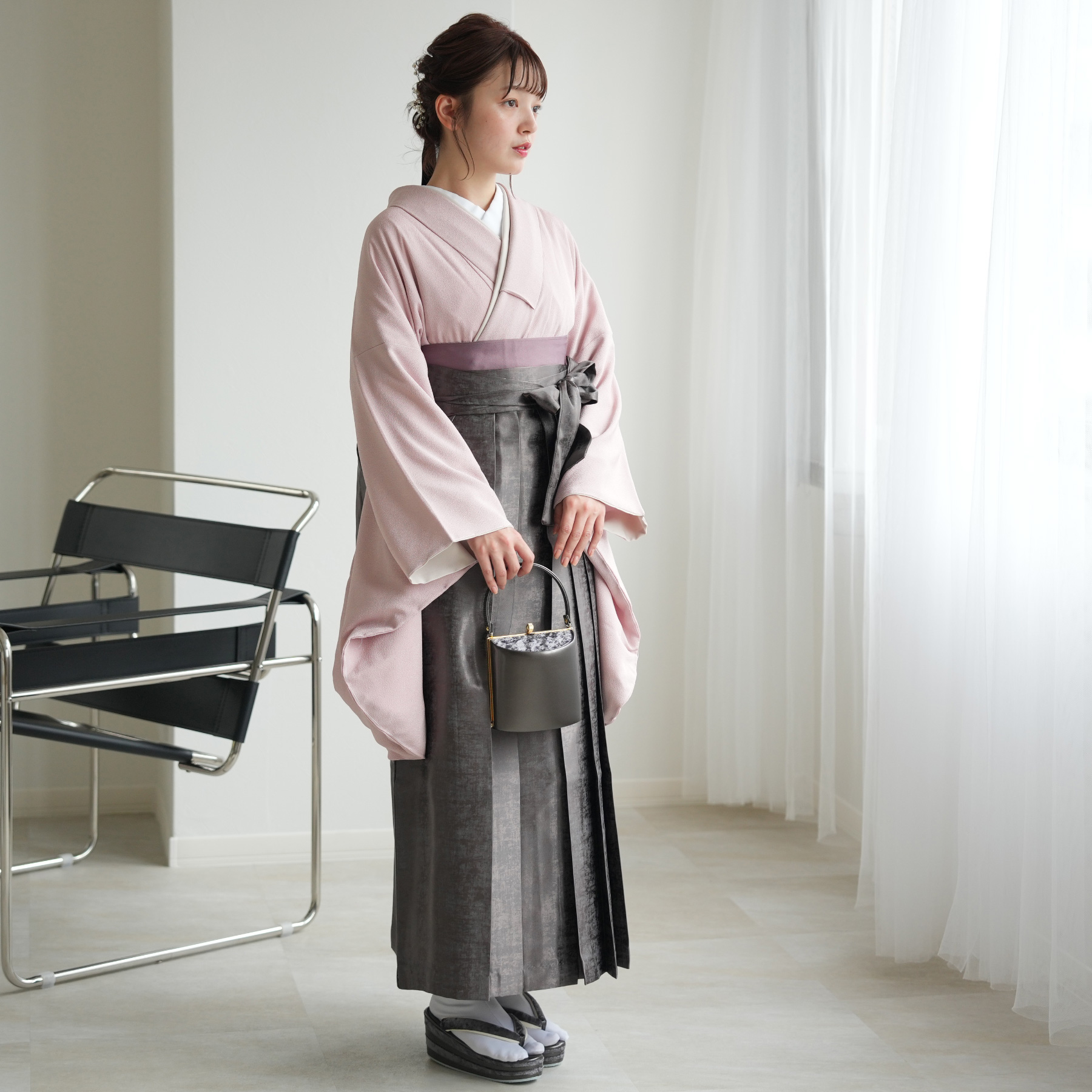 袴 レンタル 卒業式 2尺袖着物 17点セット utatane レトロ 袴