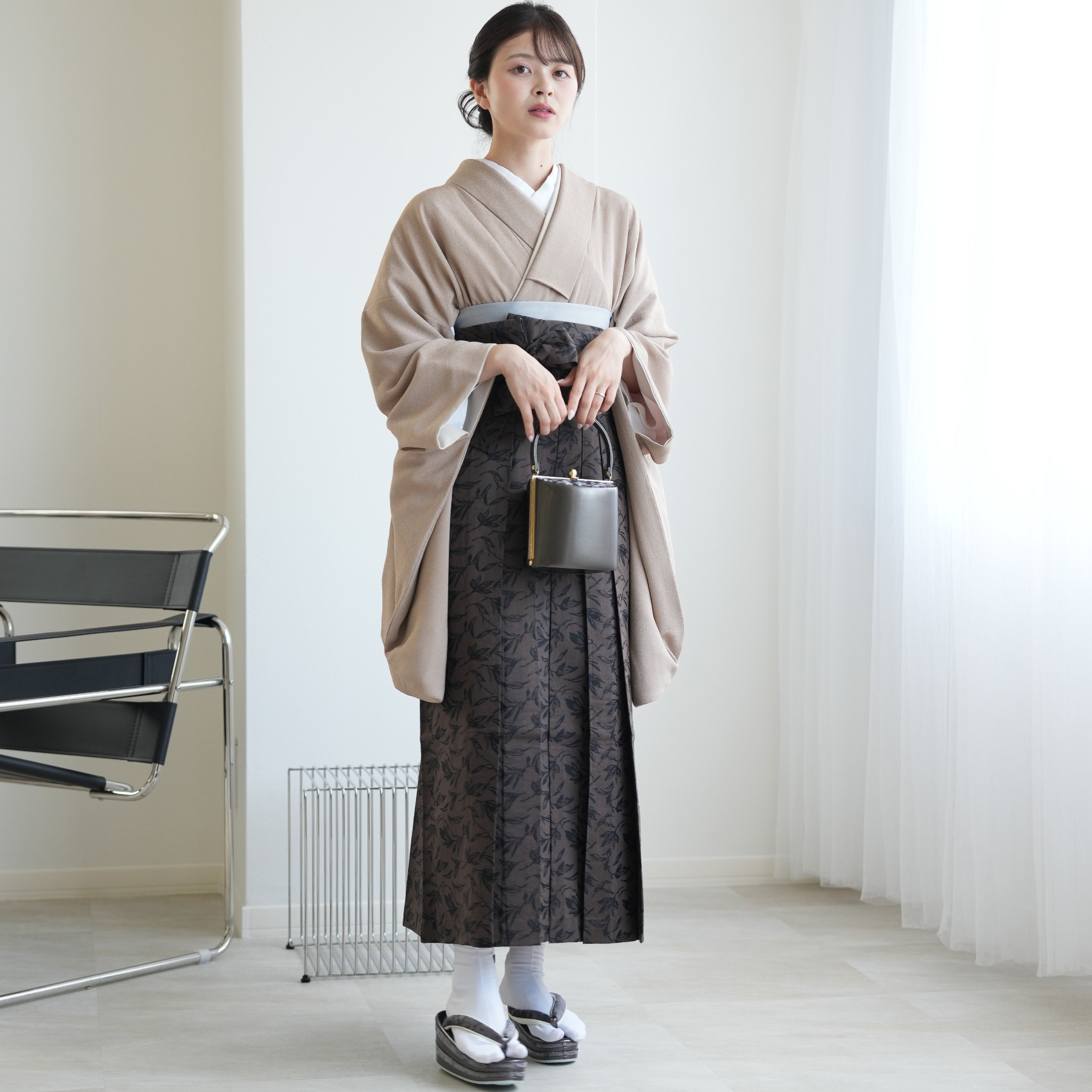 袴 レンタル 卒業式 2尺袖着物 17点セット utatane 古典柄 レトロ 袴